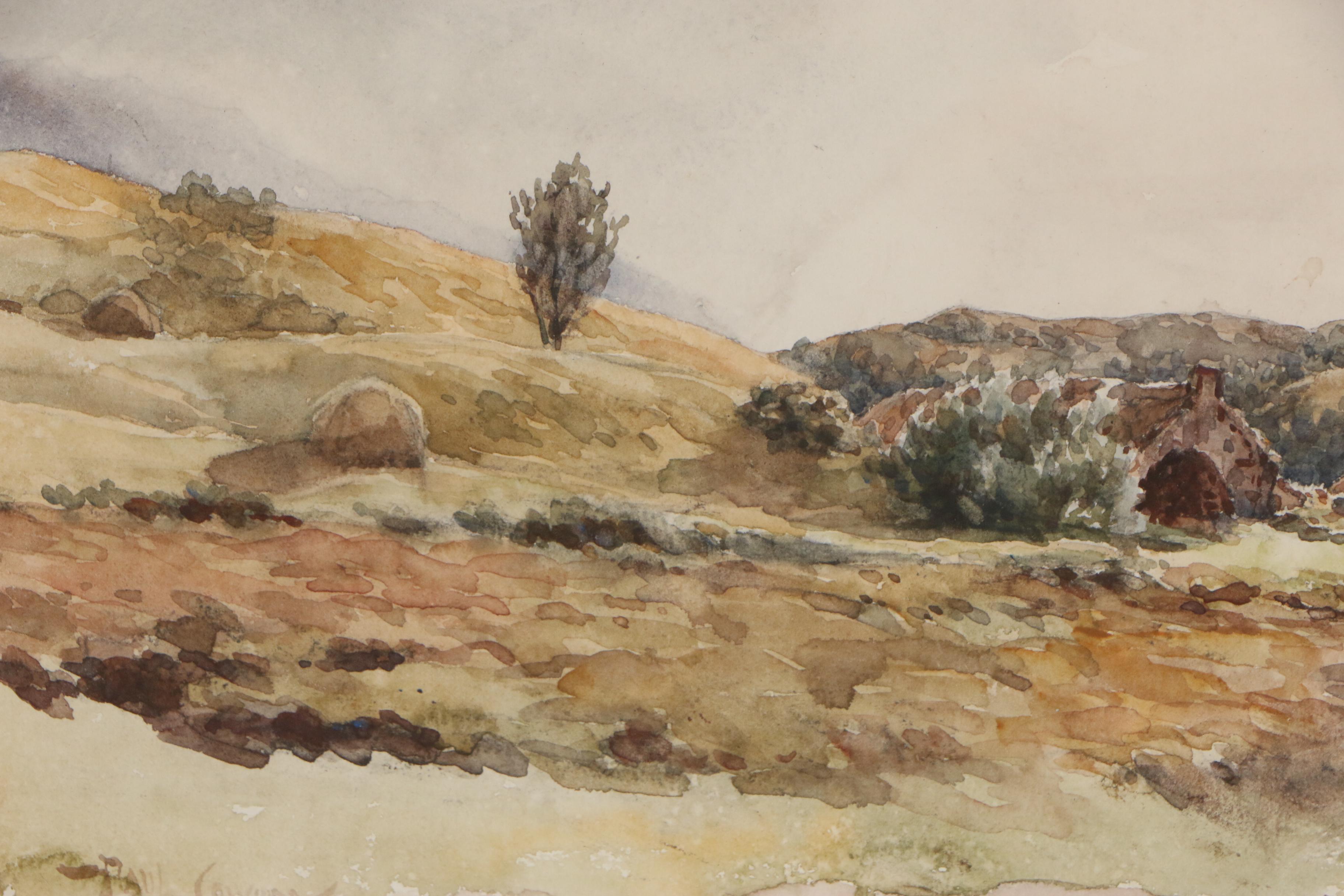 Paul Sawyier Landscape Watercolor Painting