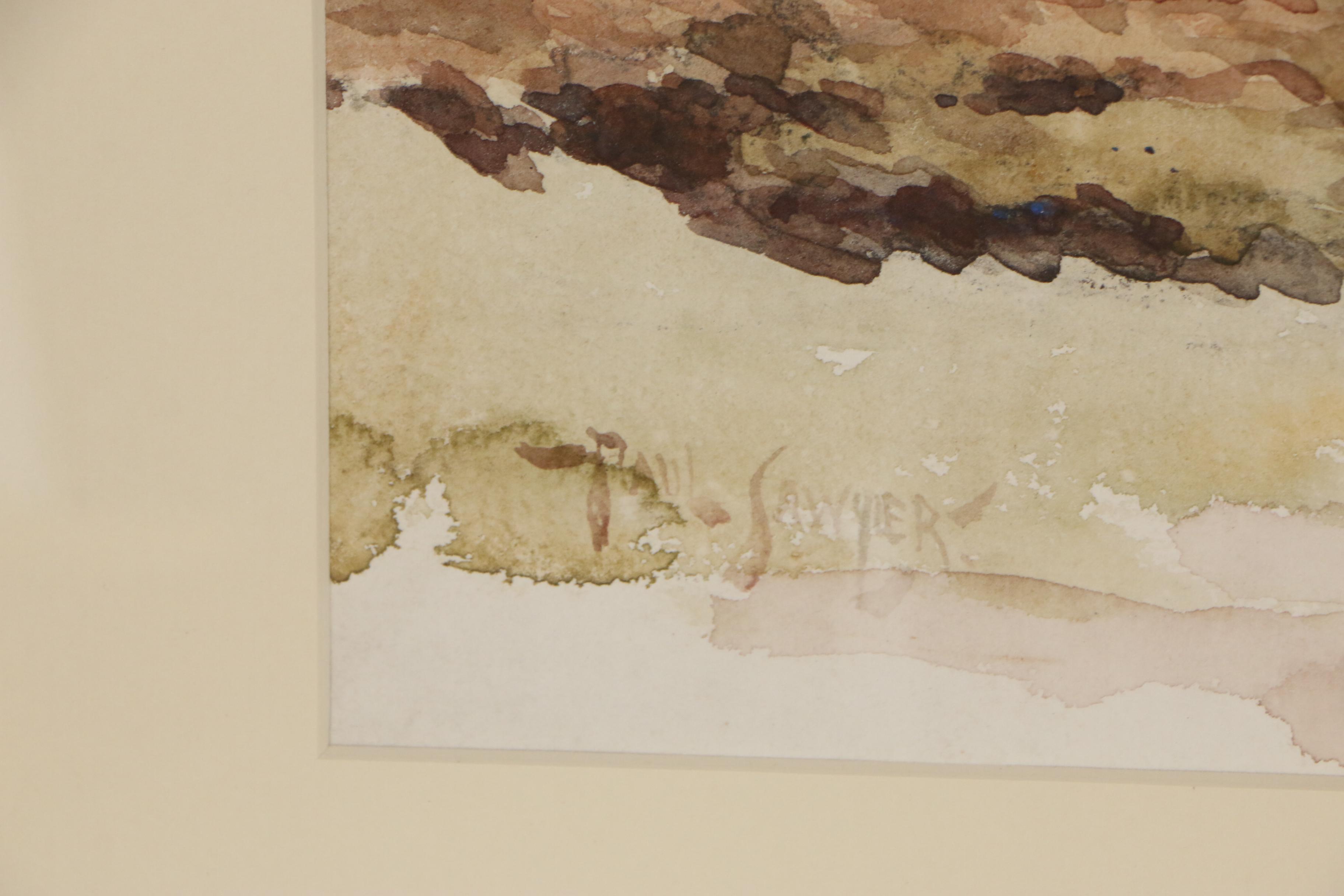 Paul Sawyier Landscape Watercolor Painting