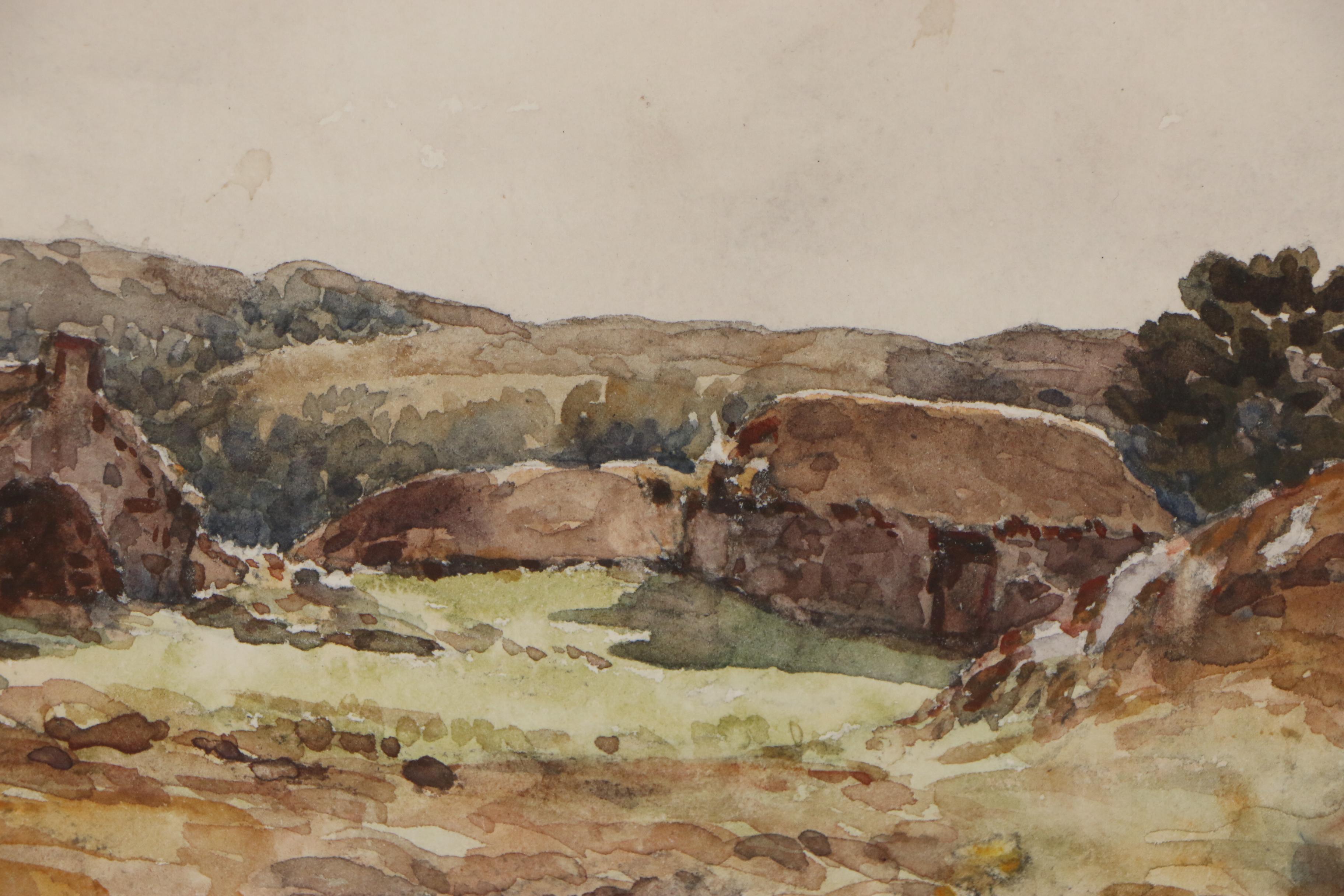 Paul Sawyier Landscape Watercolor Painting