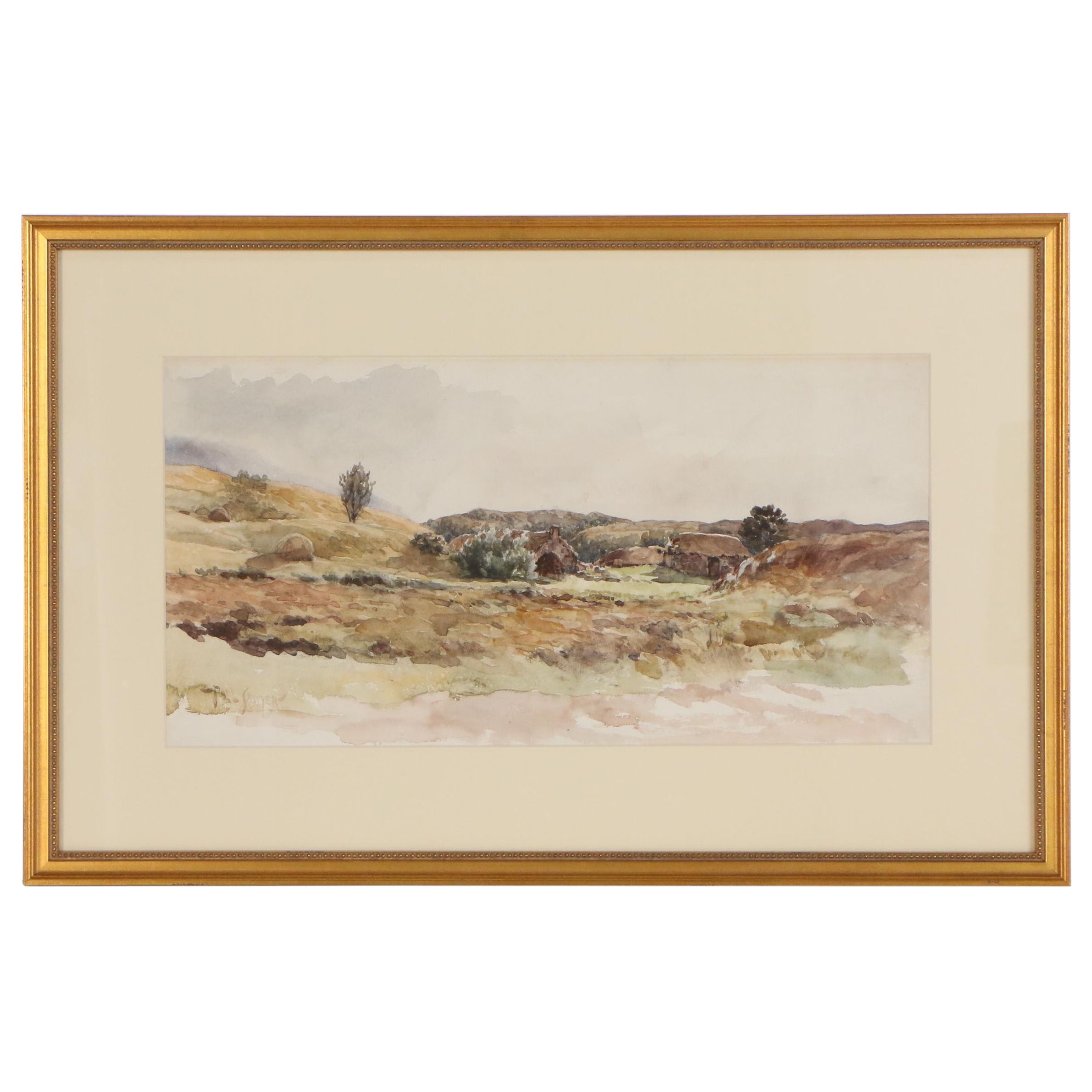 Paul Sawyier Landscape Watercolor Painting