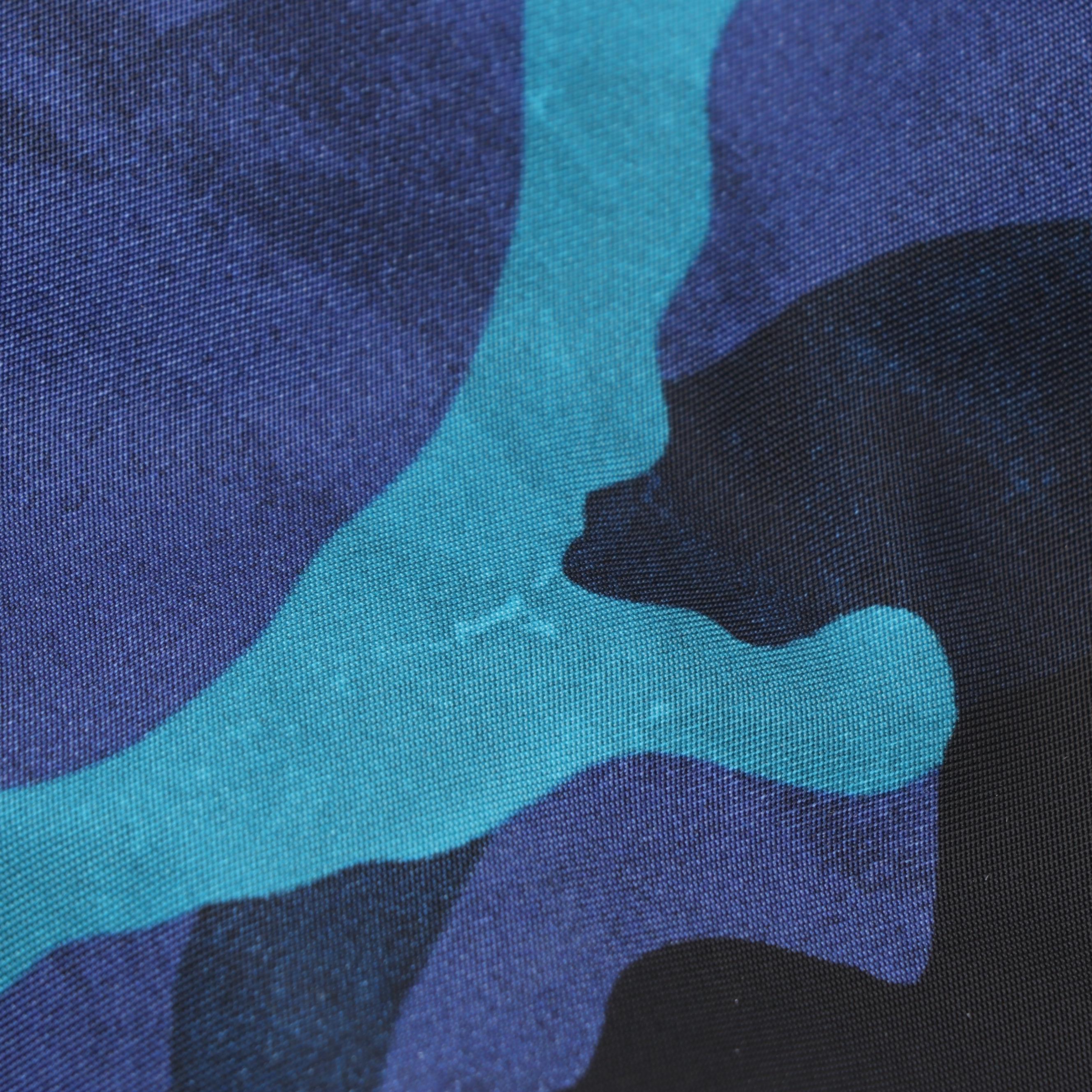 Prada Tote Bag in Blue and Black Camouflage Print Nylon