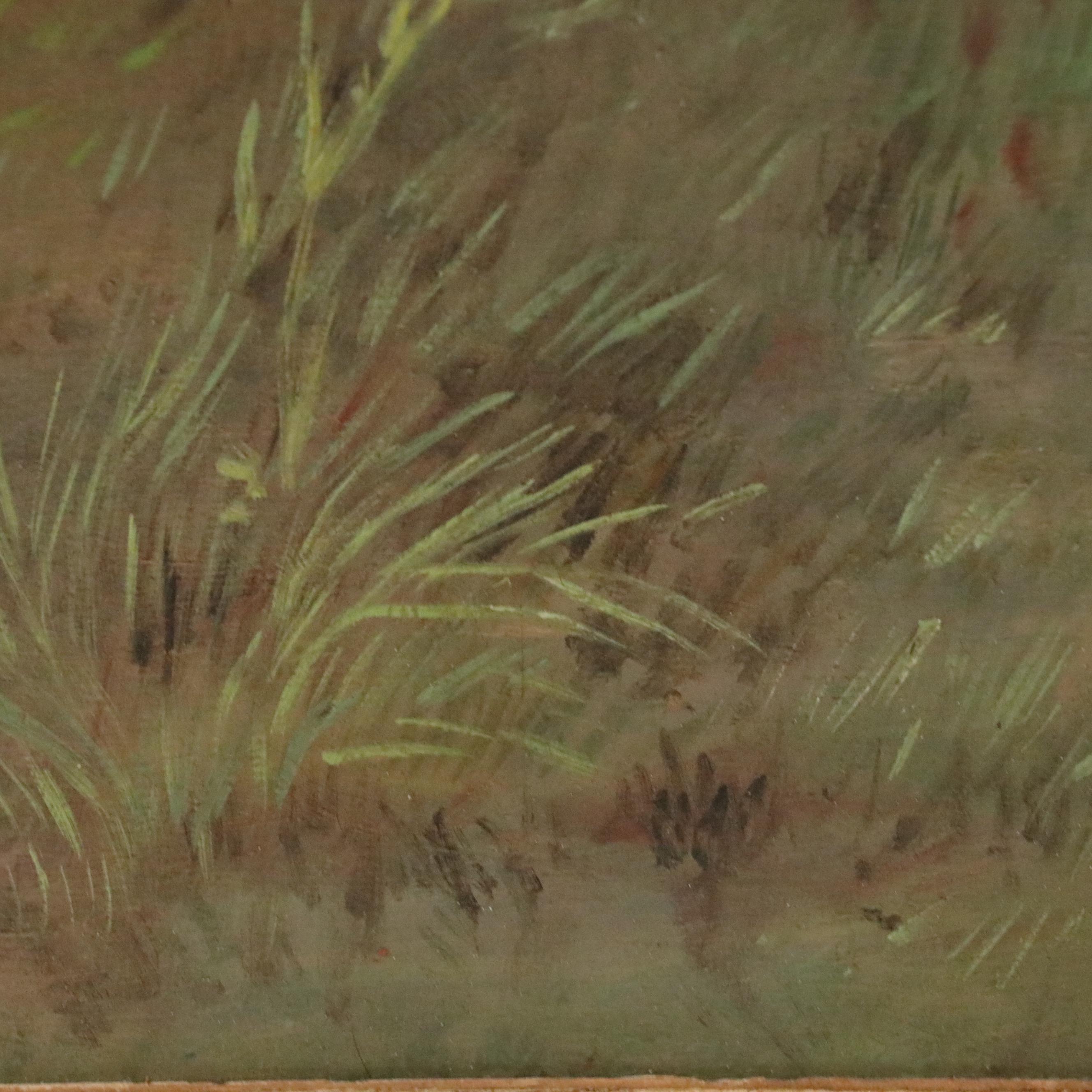 After Friedrich August von Kaulbach Oil Painting "Lovers in the Garden"