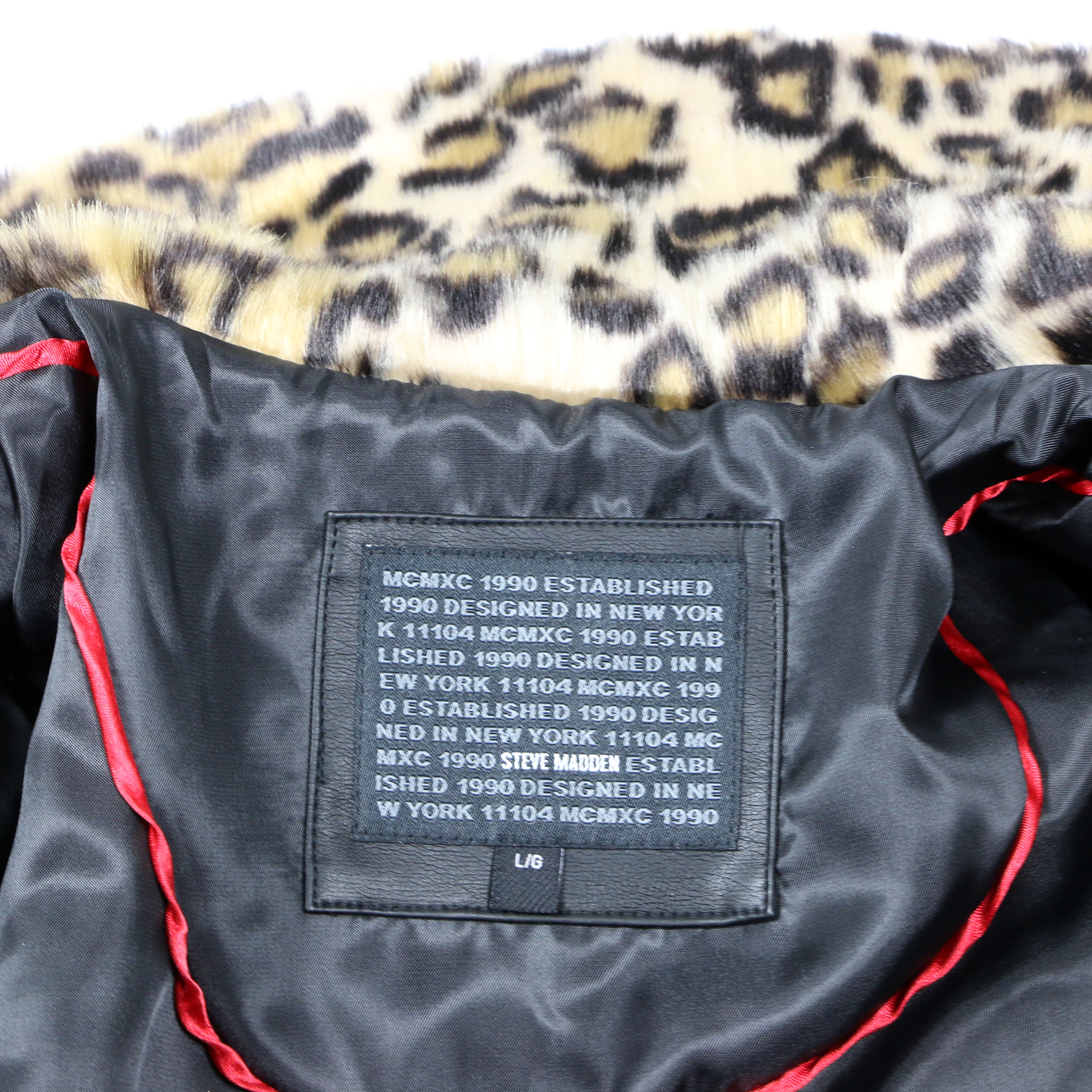 Steve Madden Faux Leopard Fur Jacket