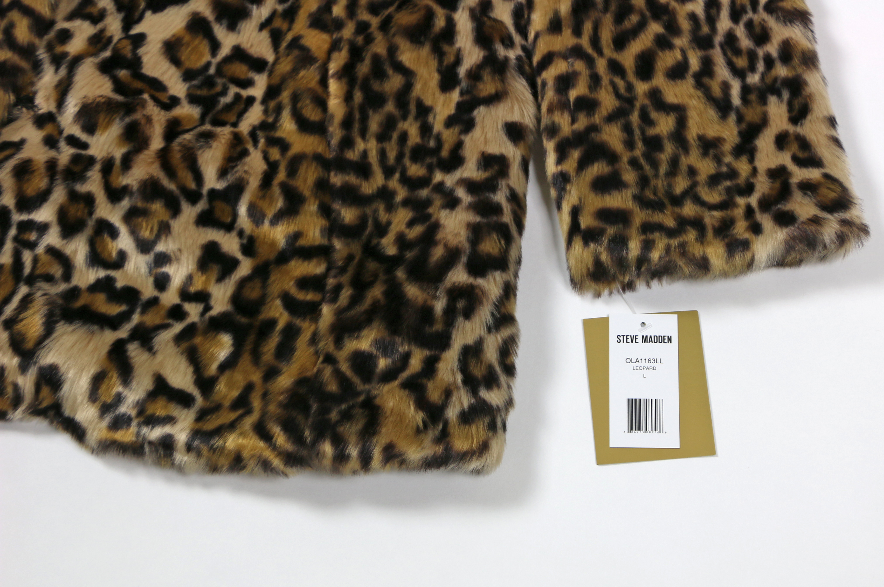 Steve Madden Faux Leopard Fur Jacket