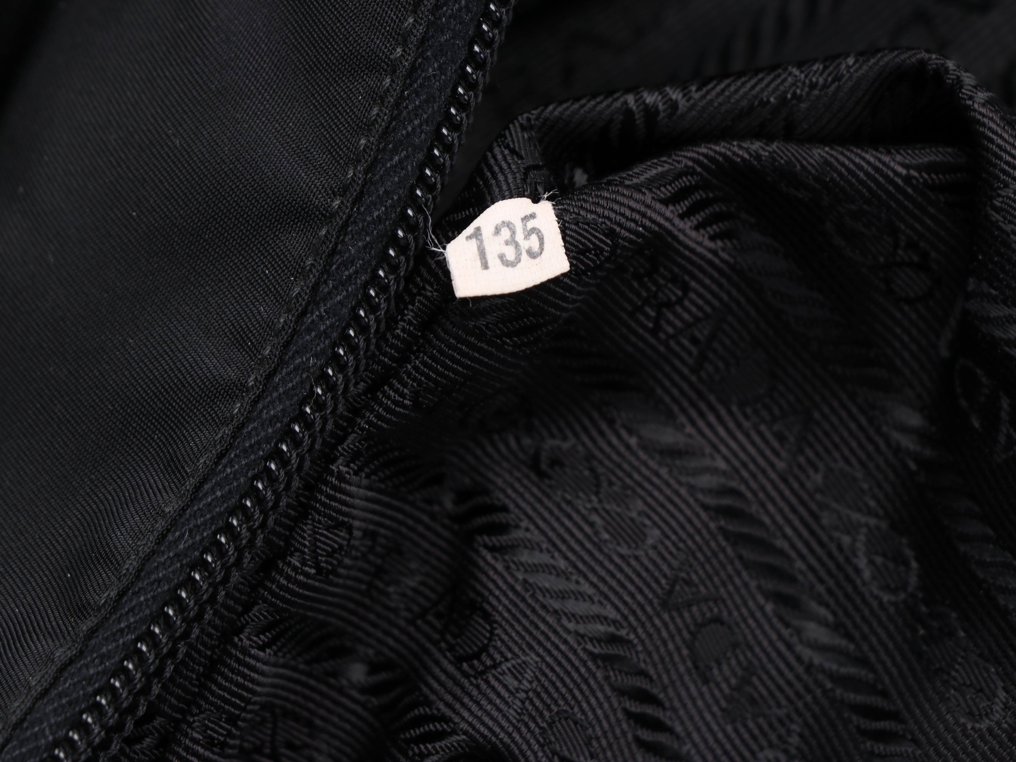 Prada Messenger Bag in Black Nylon with Saffiano Leather Trim