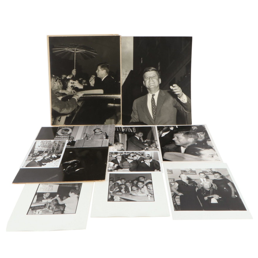 Sam Weinstein John F. Kennedy Presidential Campaign Silver Gelatin Photographs