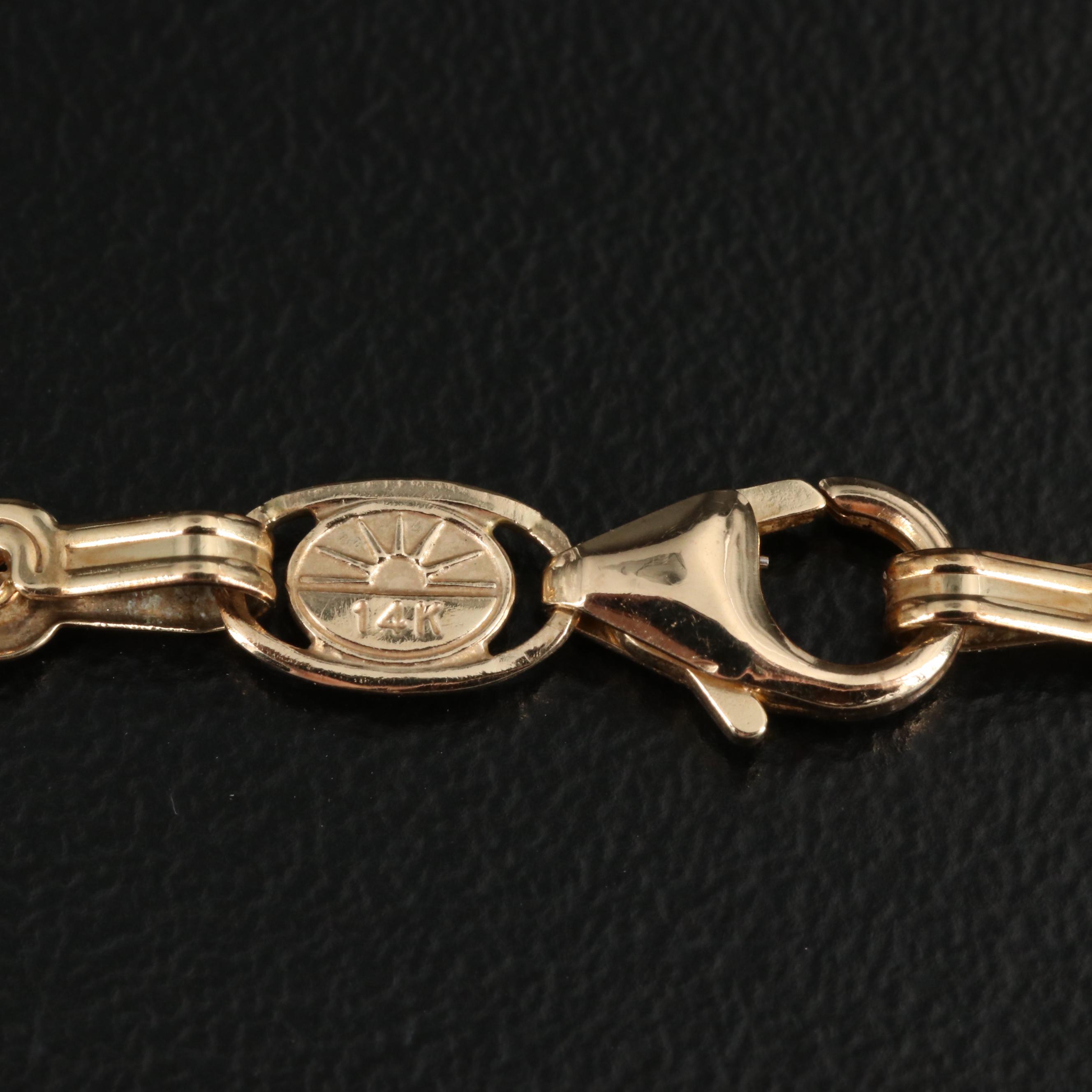 Peruvian 14K Rope Chain Necklace