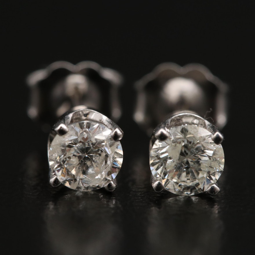 14K 0.73 CTW Diamond Stud Earrings