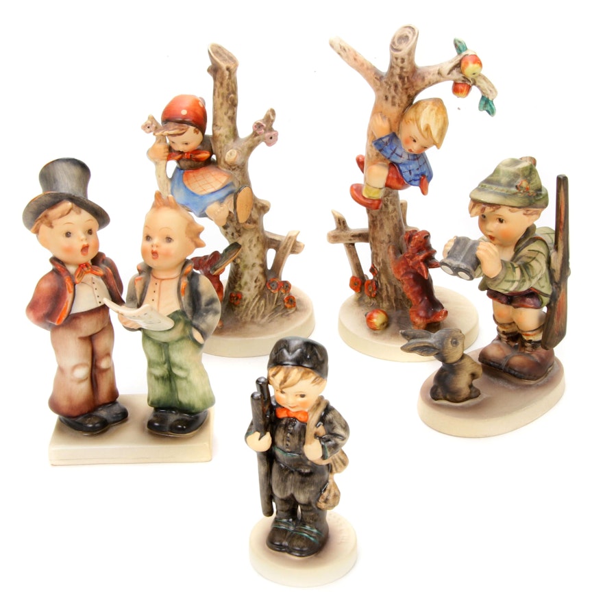 Goebel "Chimney Sweep" and Other Porcelain Hummel Figurines