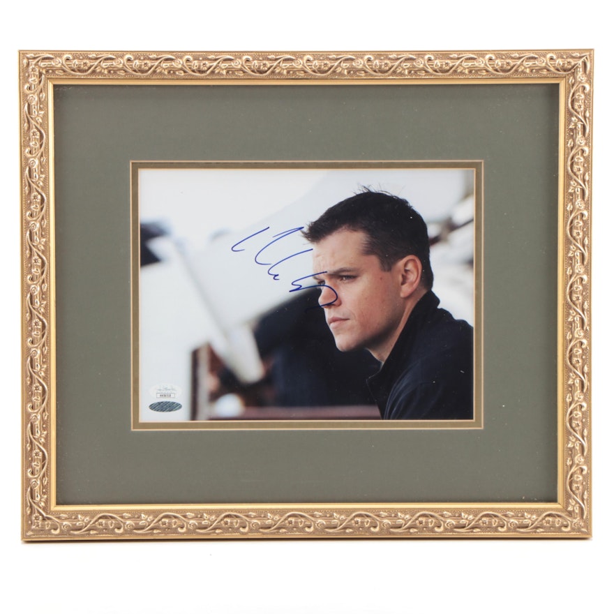 Autographed Matt Damon Photo Print