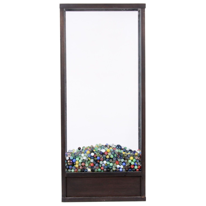 Terrarium Display Cabinet with Marble Collection