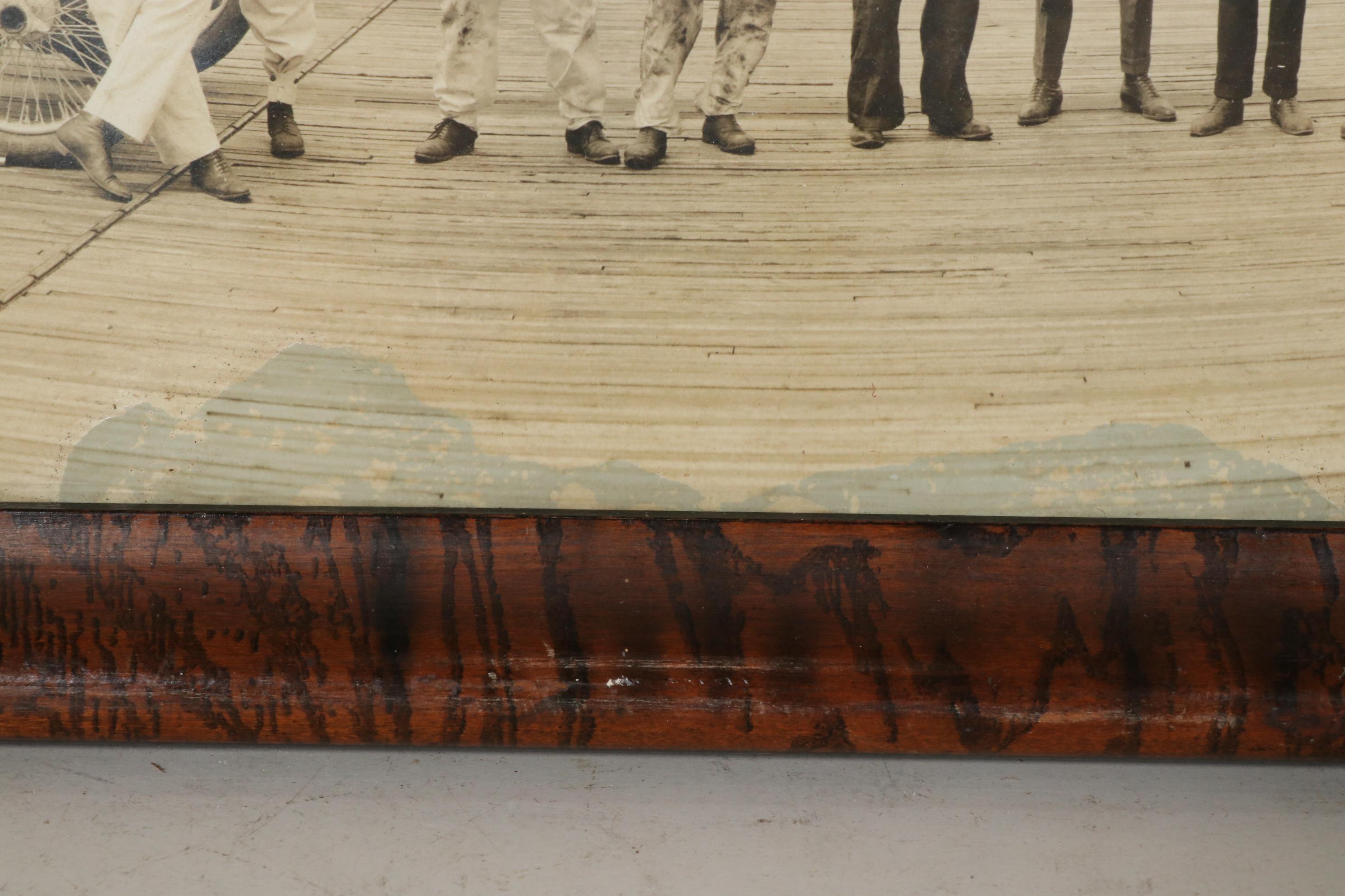 Uniontown Speedway Race Cars and Drivers Panoramic Photograph, circa 1920