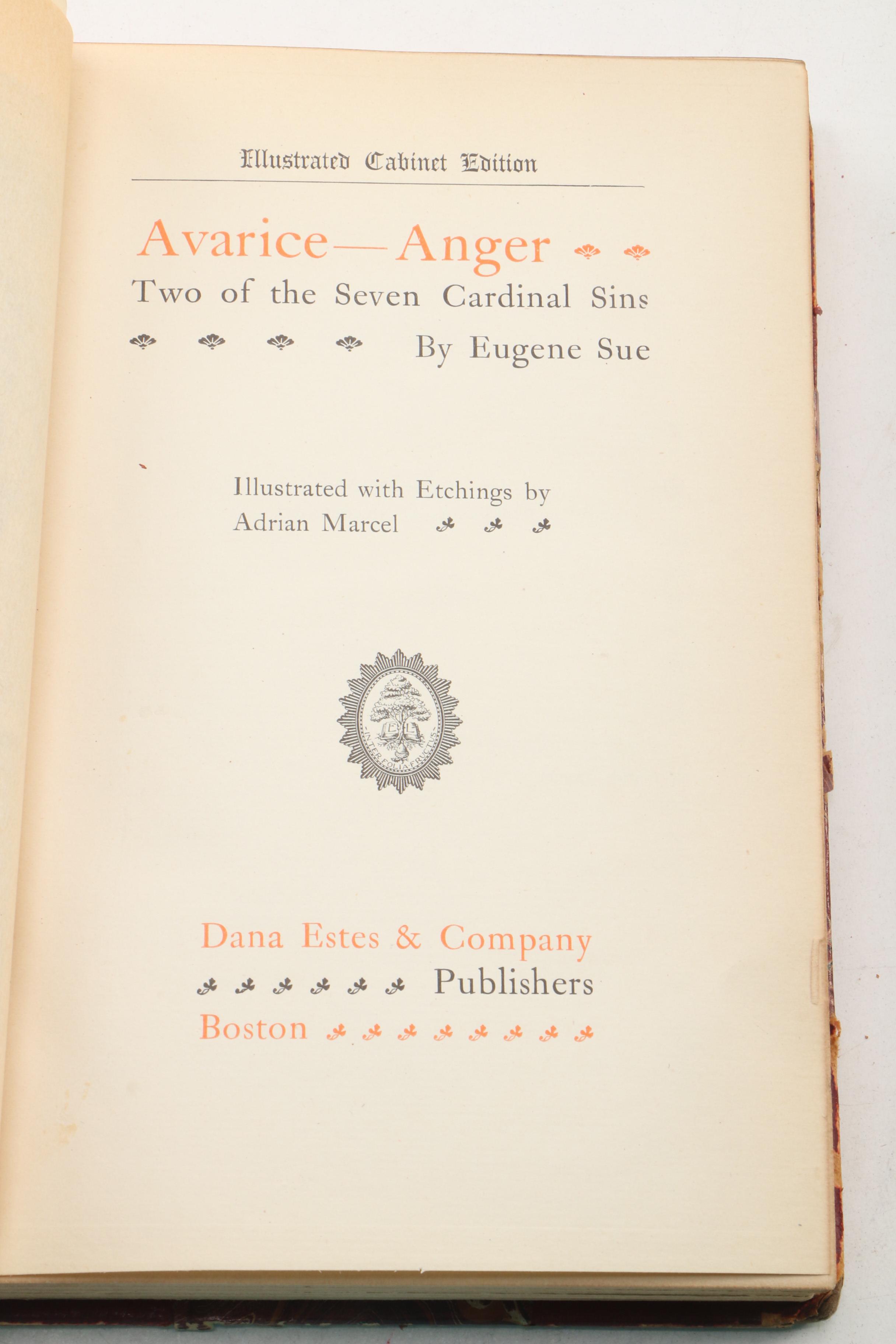 Nineteen Volumes "The Works of Eugene Sue" Illustrated Cabinet Edition, 1900
