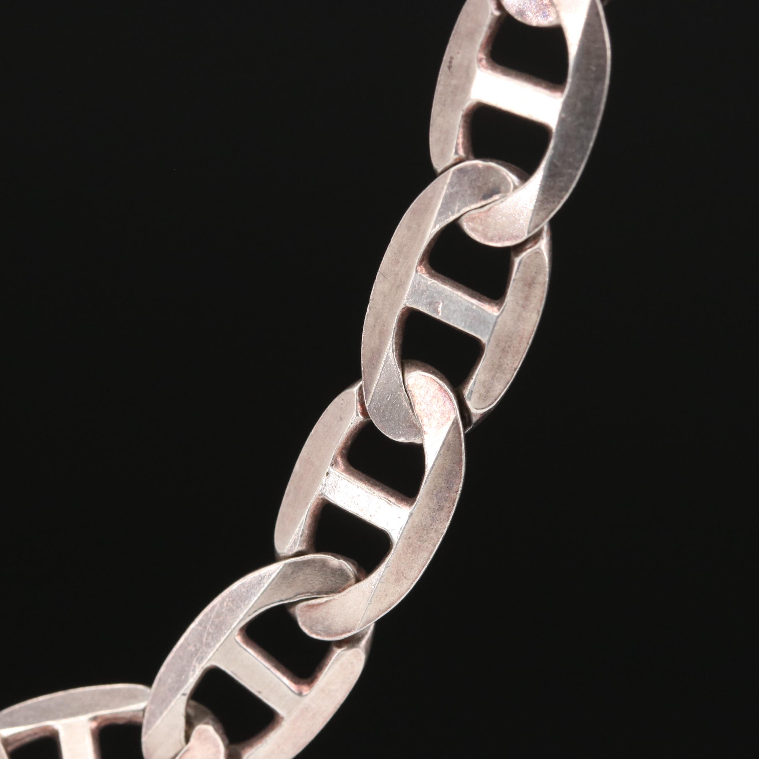 Sterling Silver Mariner Chain Necklace