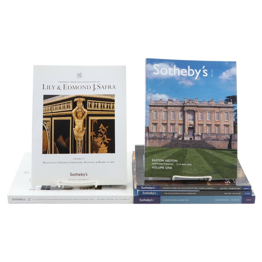 Sotheby's Catalogs Including Easton Neston and Lily and Edmond J. Safra