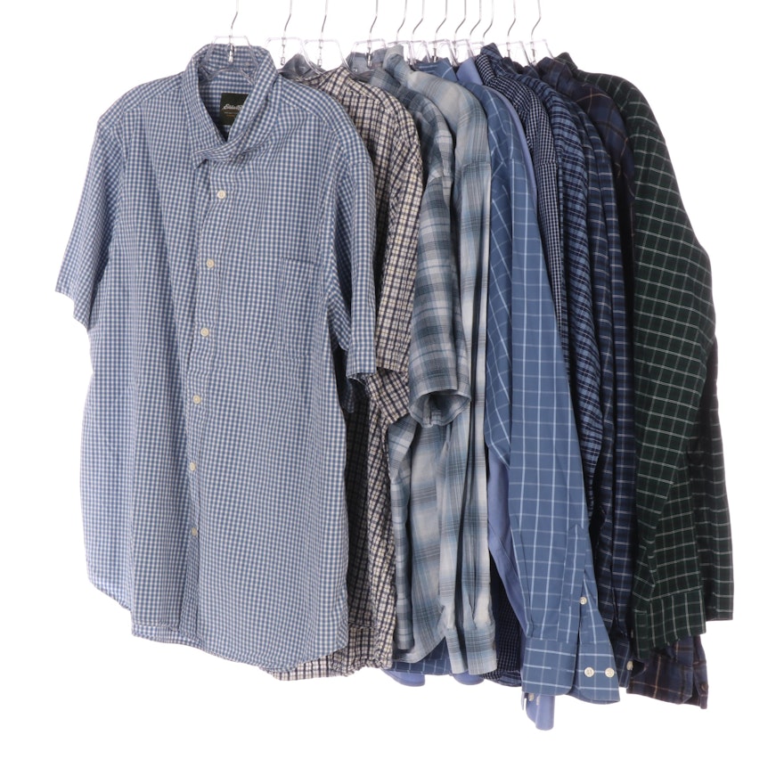 Men's Eddie Bauer Short and Long Sleeve Button-Up Shirts