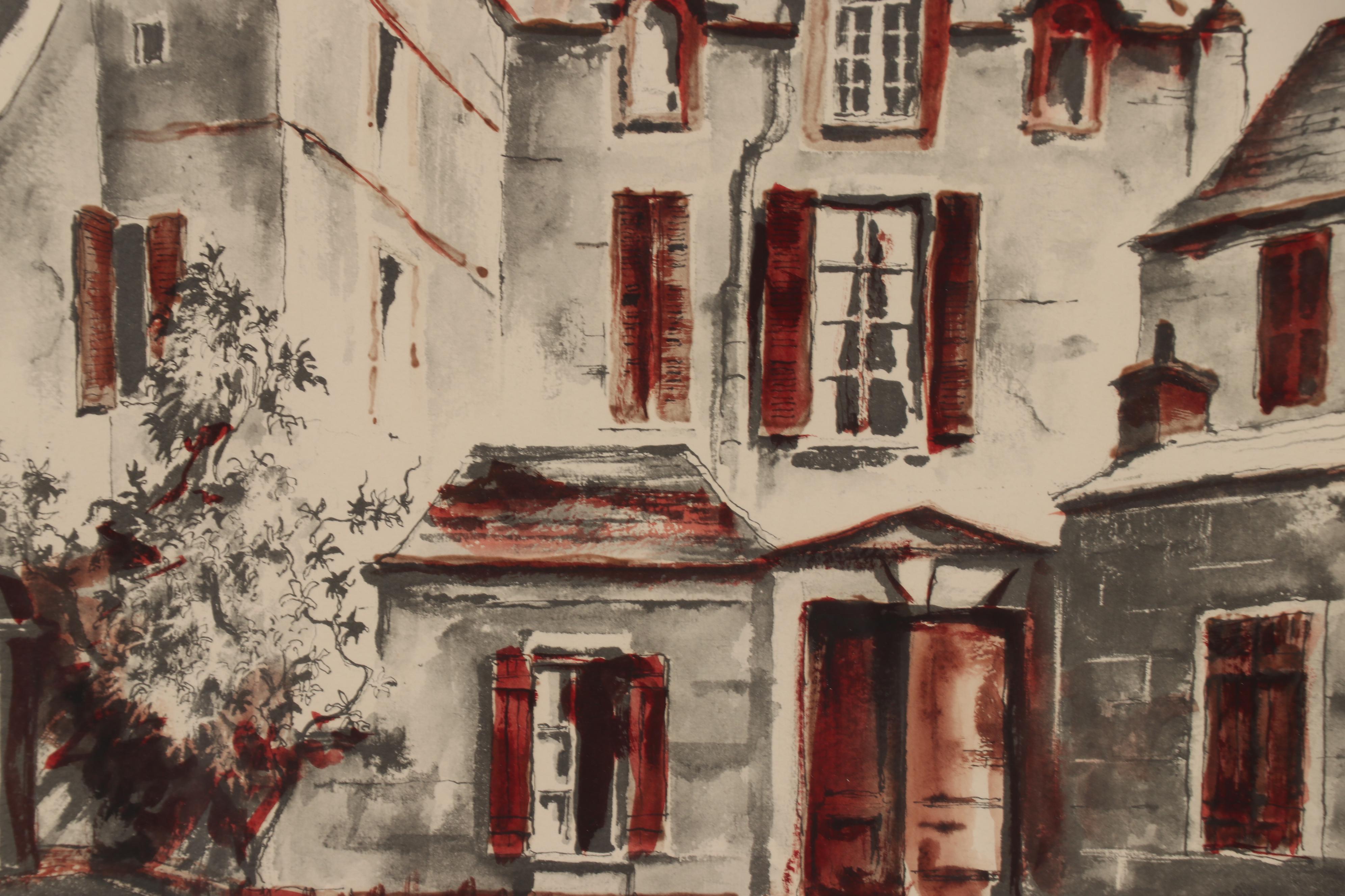 Offset Lithograph of Manor After John Hulse