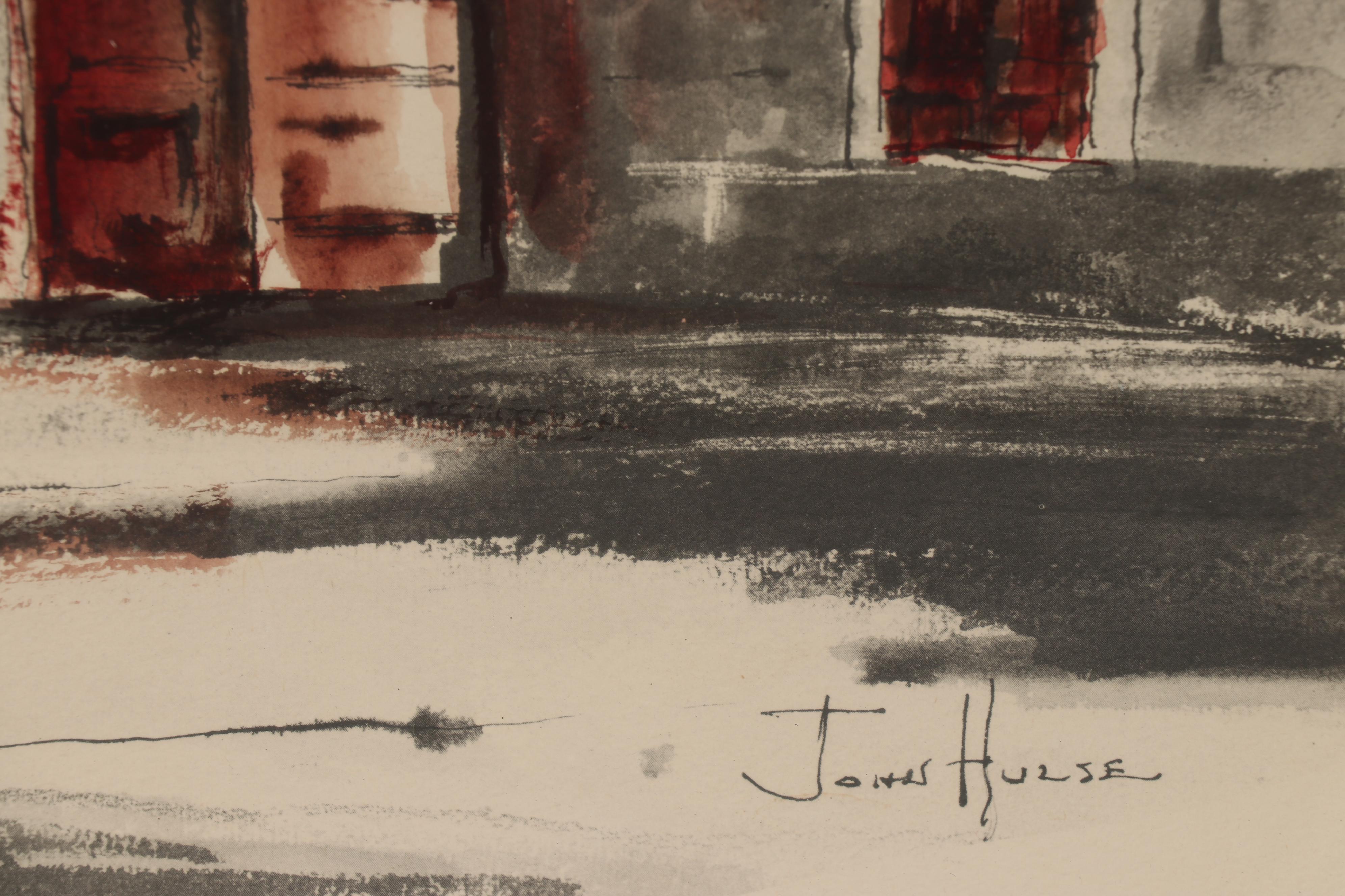 Offset Lithograph of Manor After John Hulse