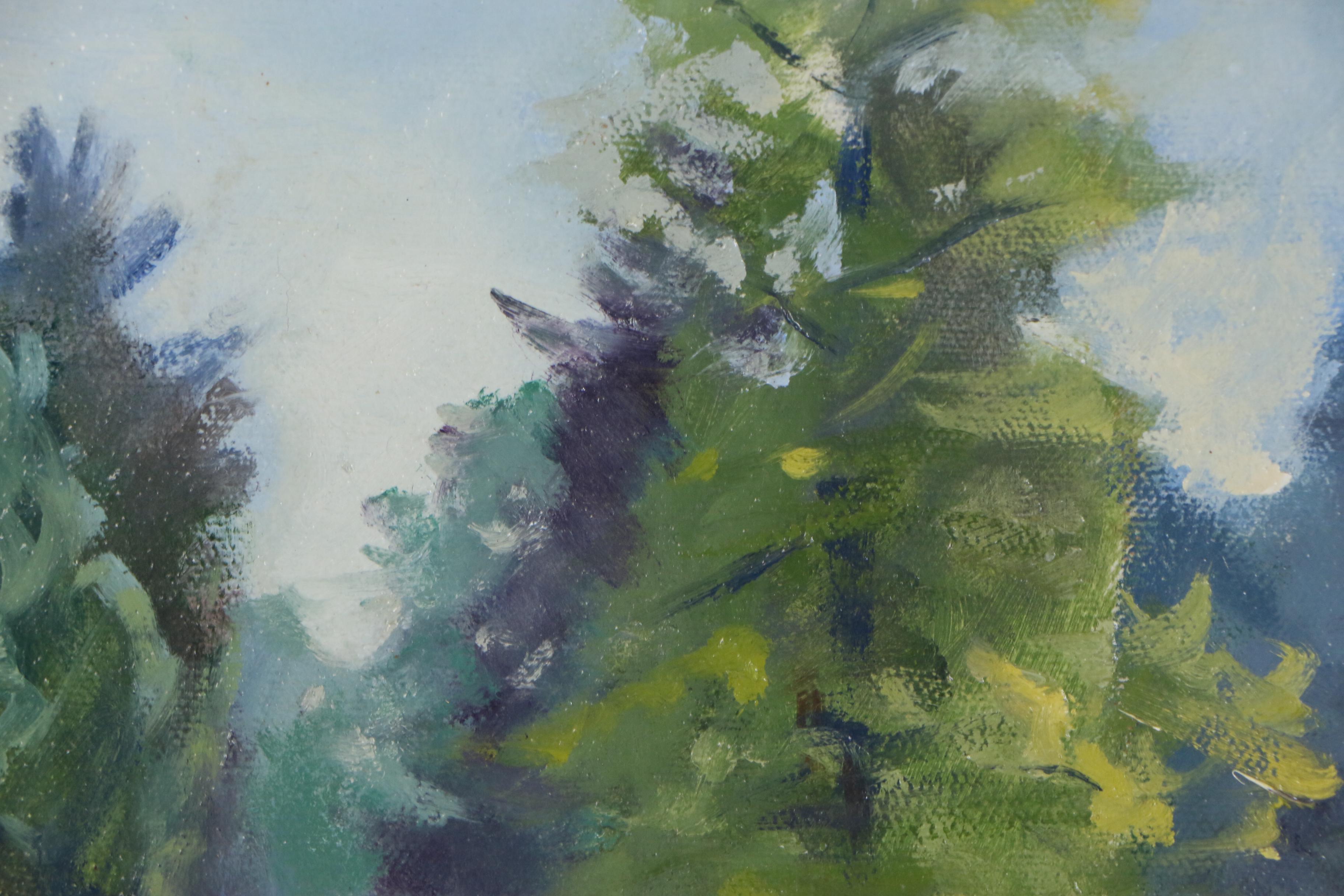 Robert Hebenstreit Landscape Oil Painting "Fountain"