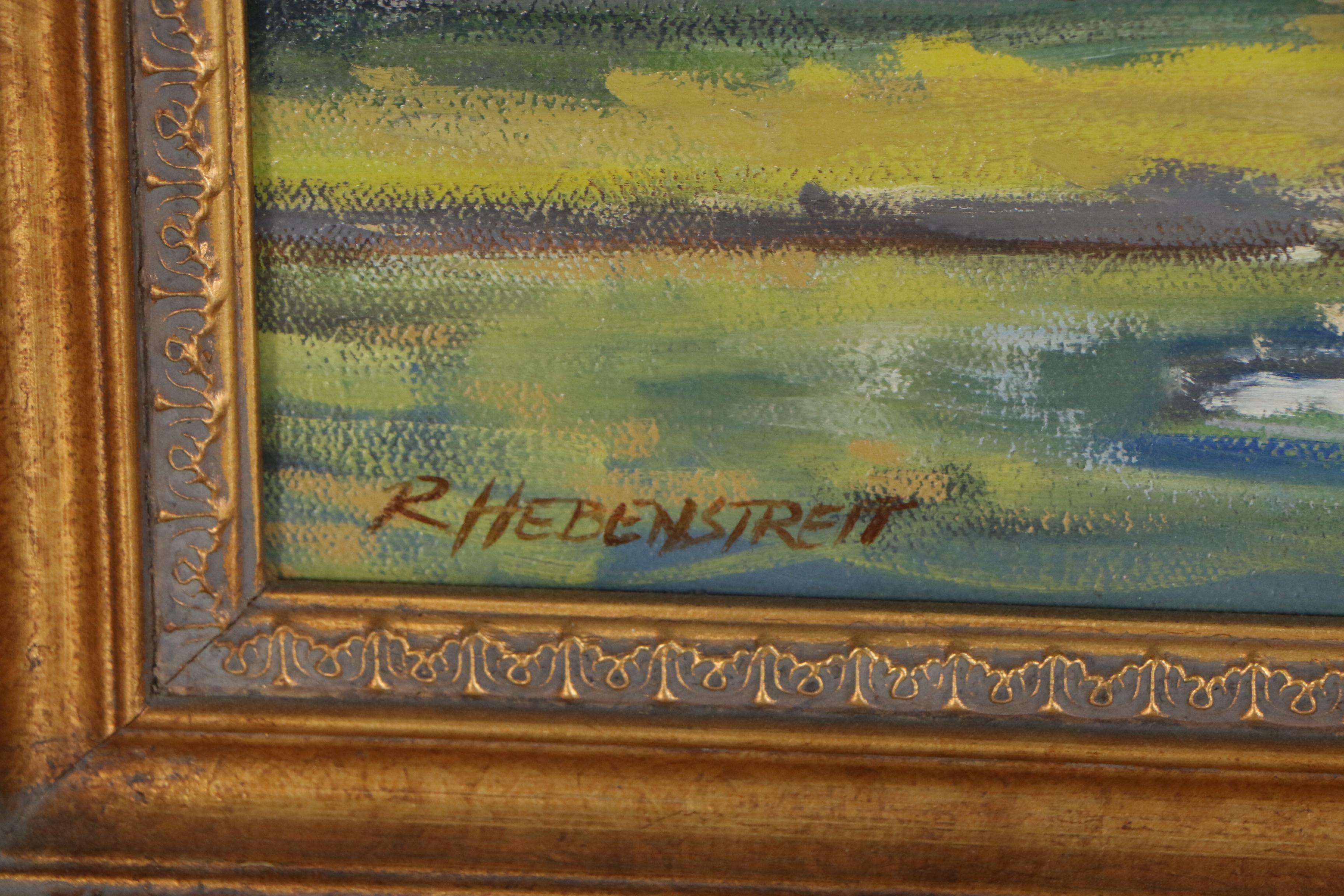 Robert Hebenstreit Landscape Oil Painting "Fountain"