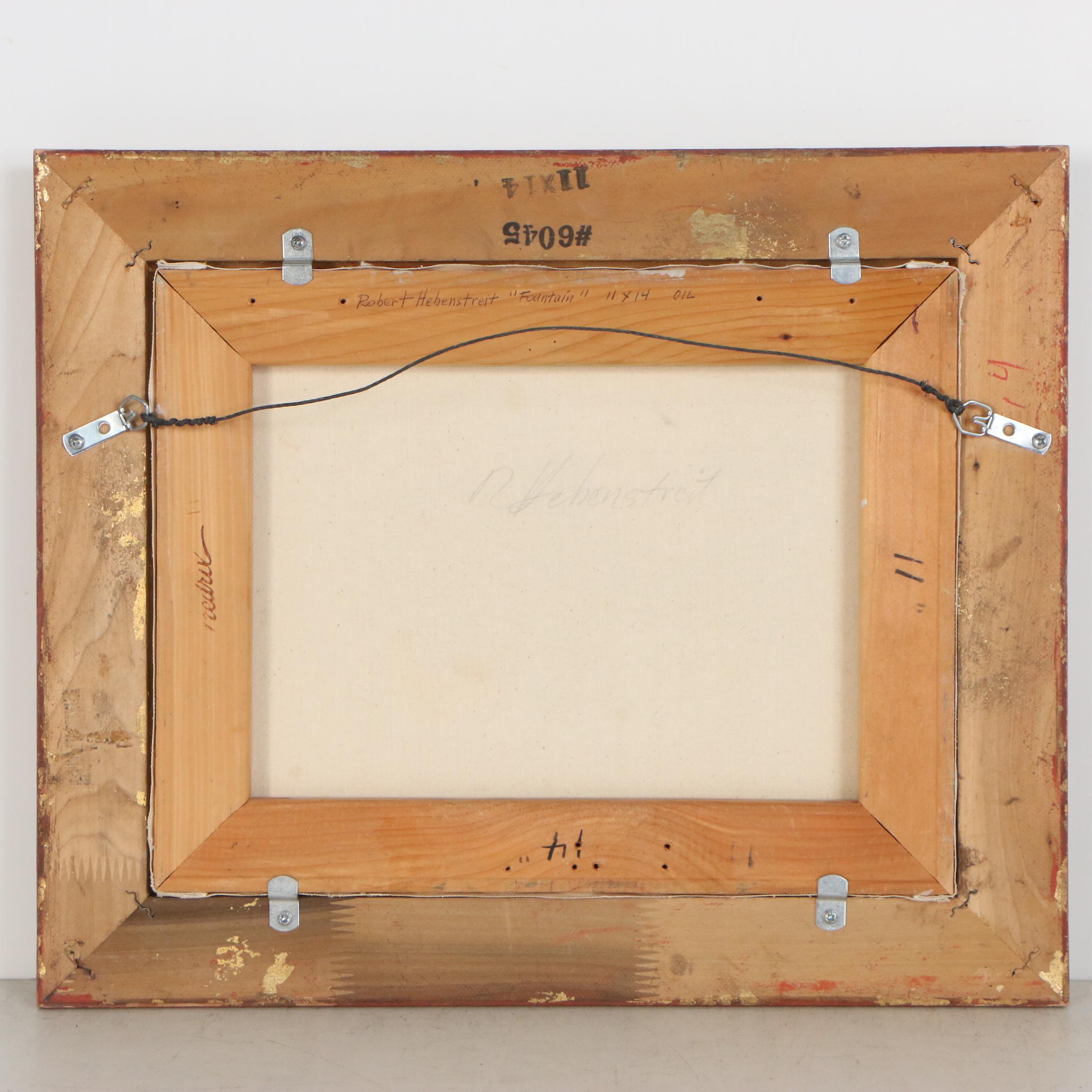 Robert Hebenstreit Landscape Oil Painting "Fountain"