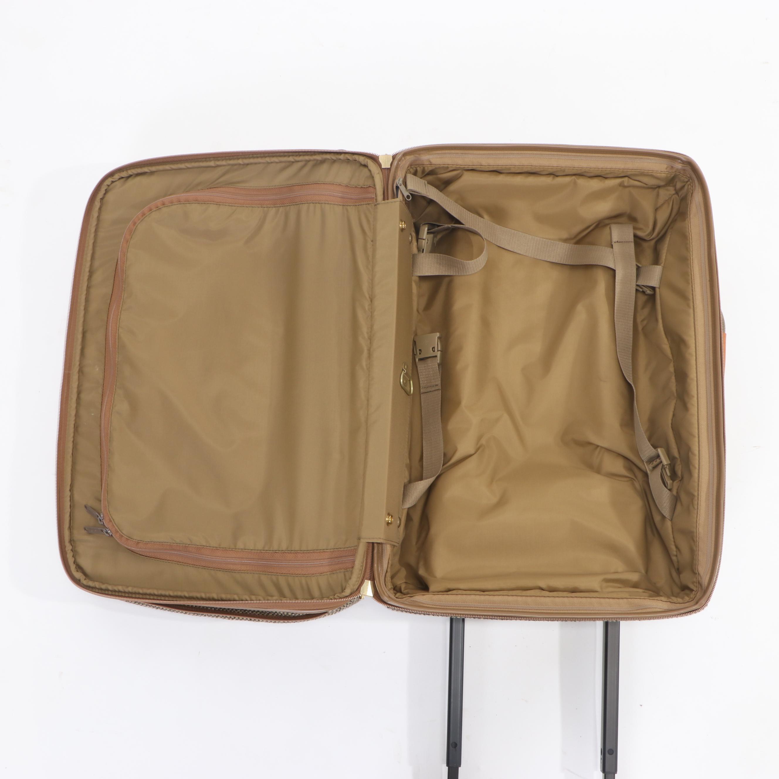 Hartmann Tweed and Leather Five-Piece Travel Luggage Set