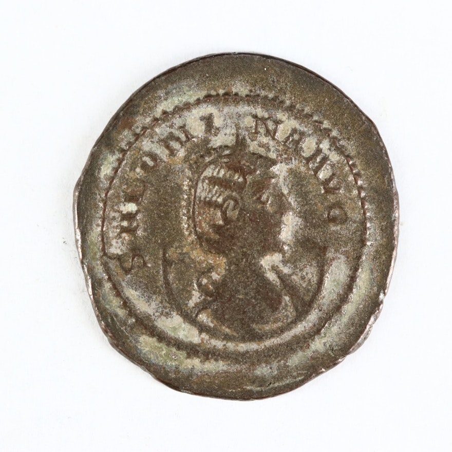 Ancient Roman Imperial AE Antoninianus Coin of Salonina, ca. 253 A.D.