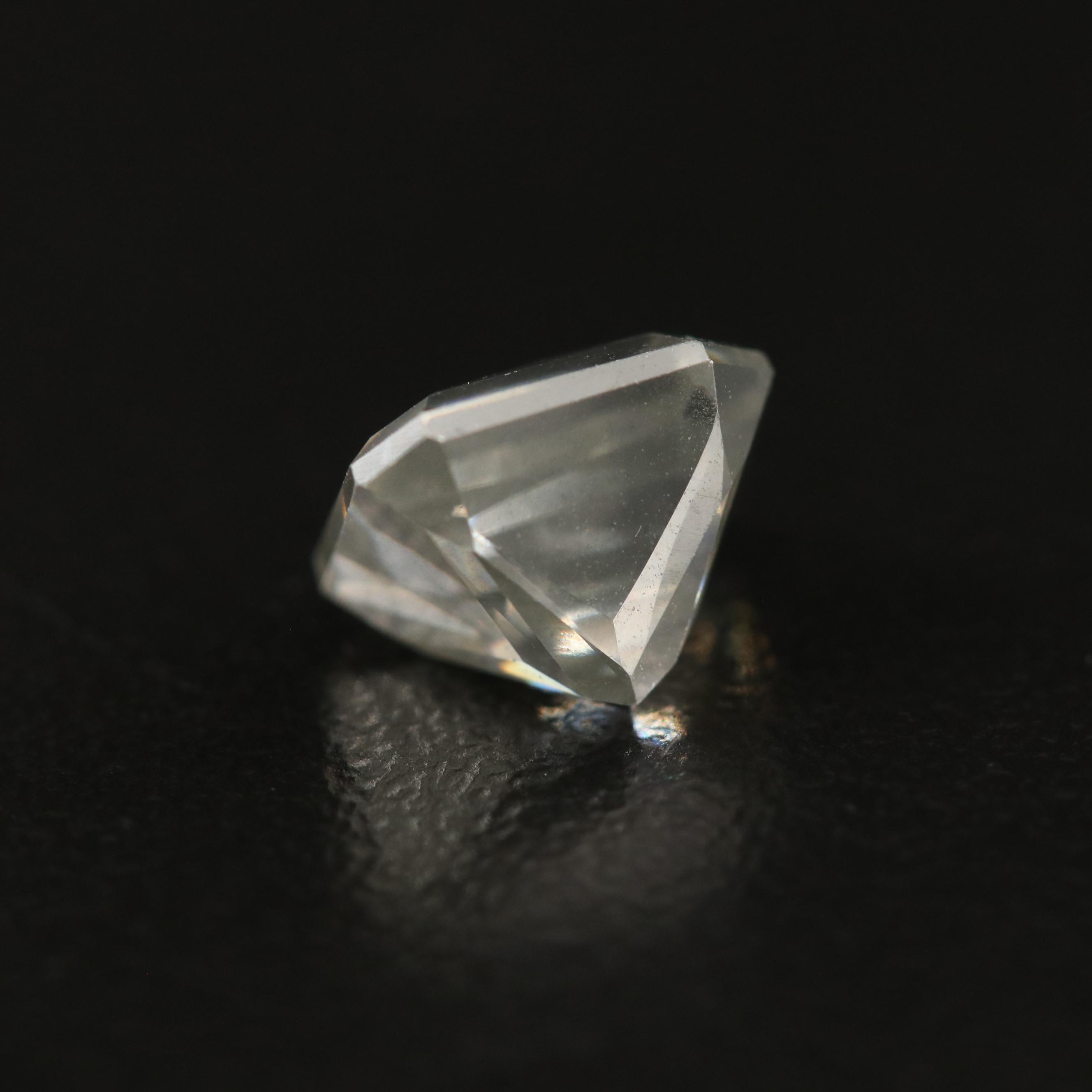 Loose Laboratory Grown Cut Corner Rectangular Faceted Moissanite