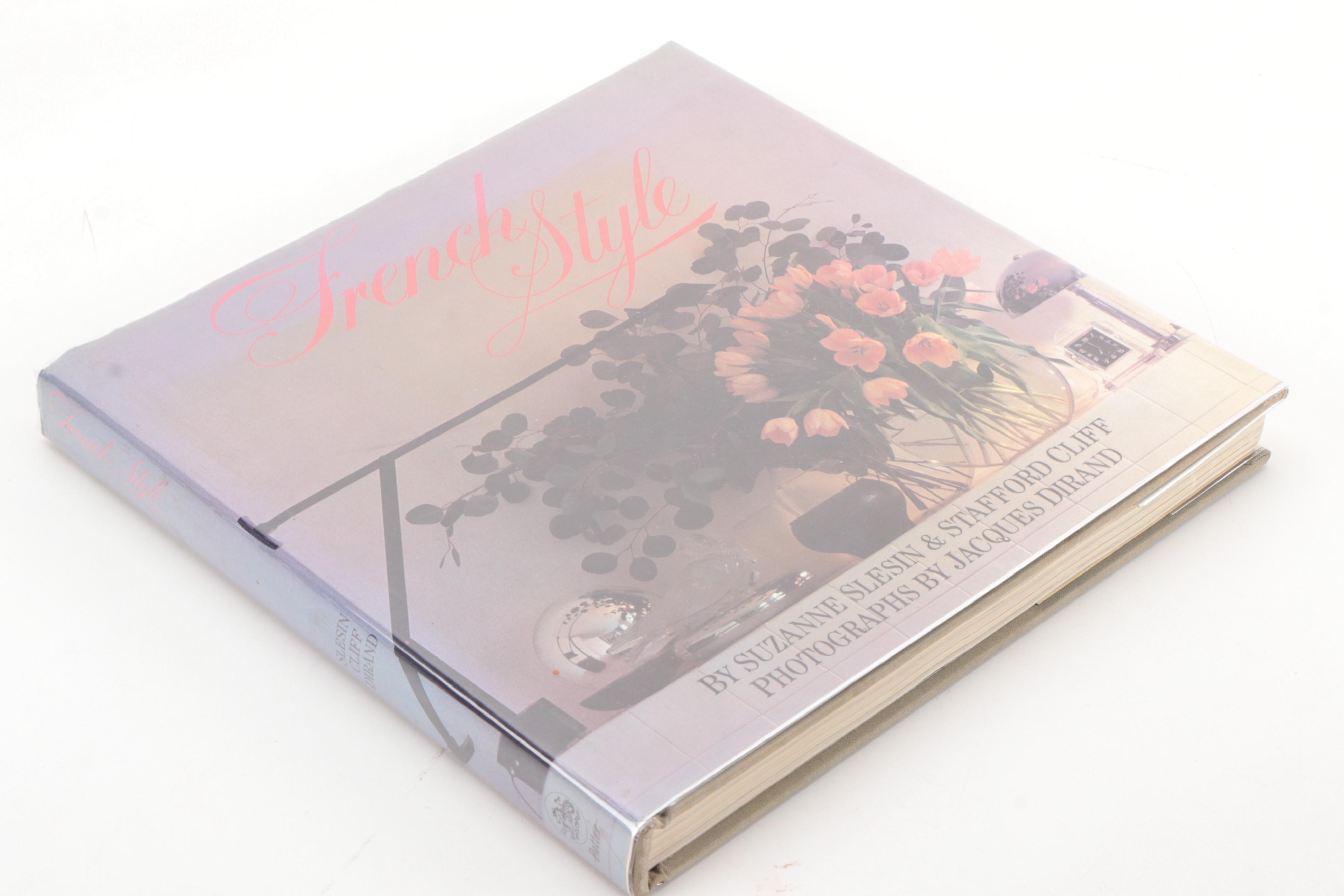 French Design Books Including First Edition "French Style" by Slesin and Cliff