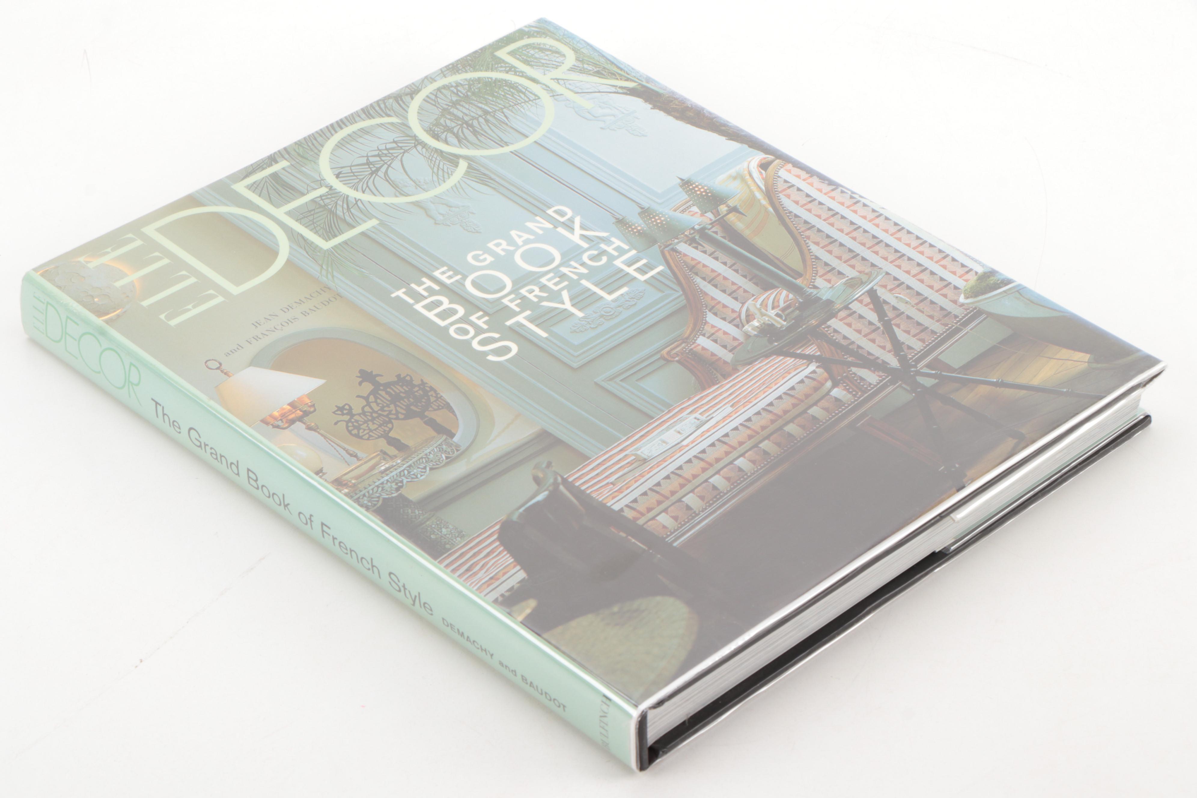 French Design Books Including First Edition "French Style" by Slesin and Cliff