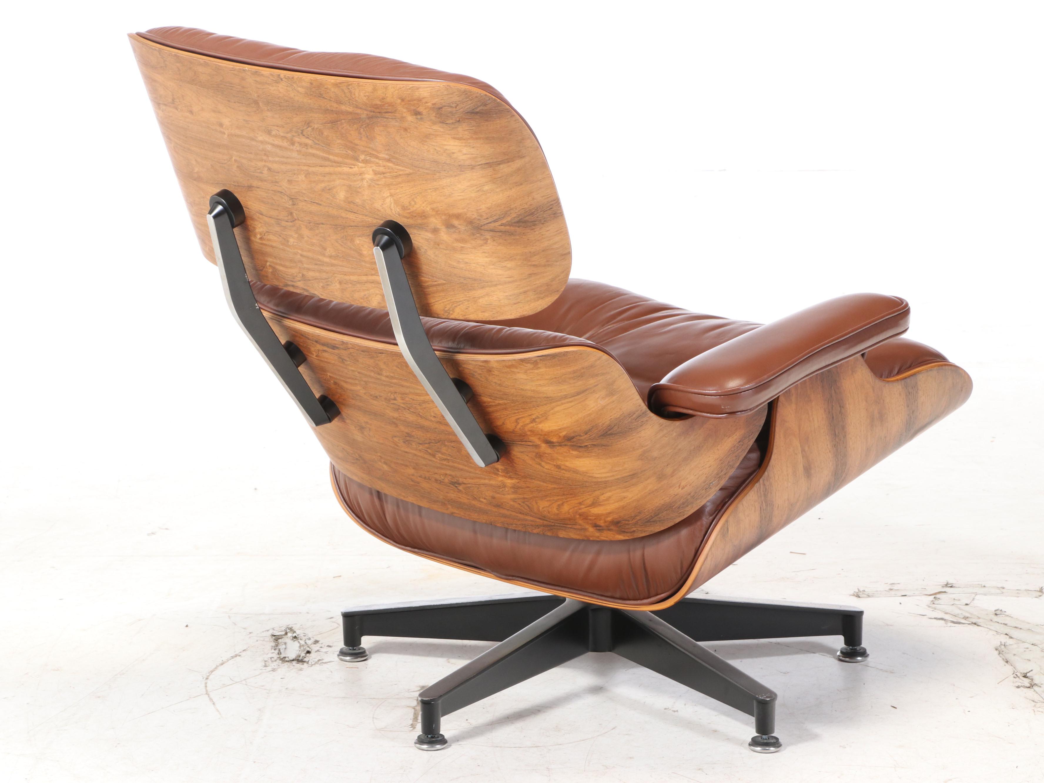 Charles and Ray Eames for Herman Miller Rosewood Lounge Chair and Ottoman, 1970s