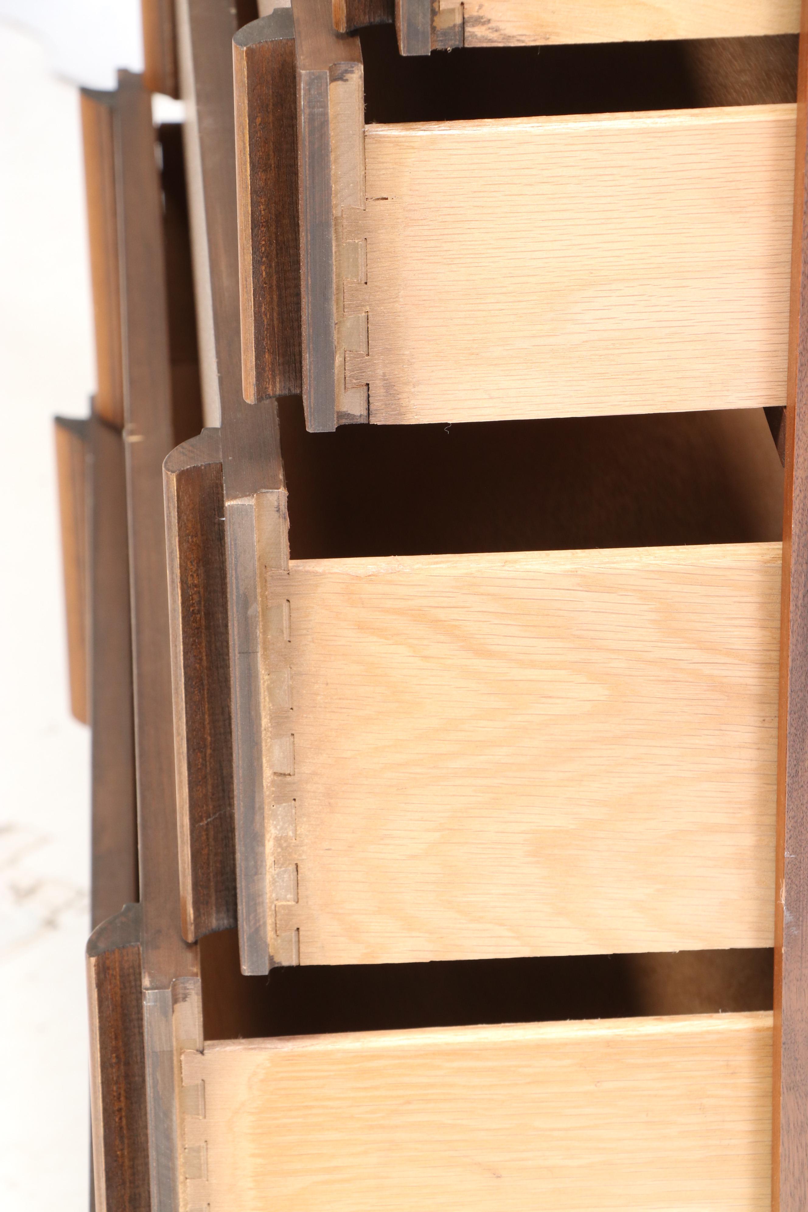 Basic-Witz Mid Century Modern Walnut Chest of Drawers