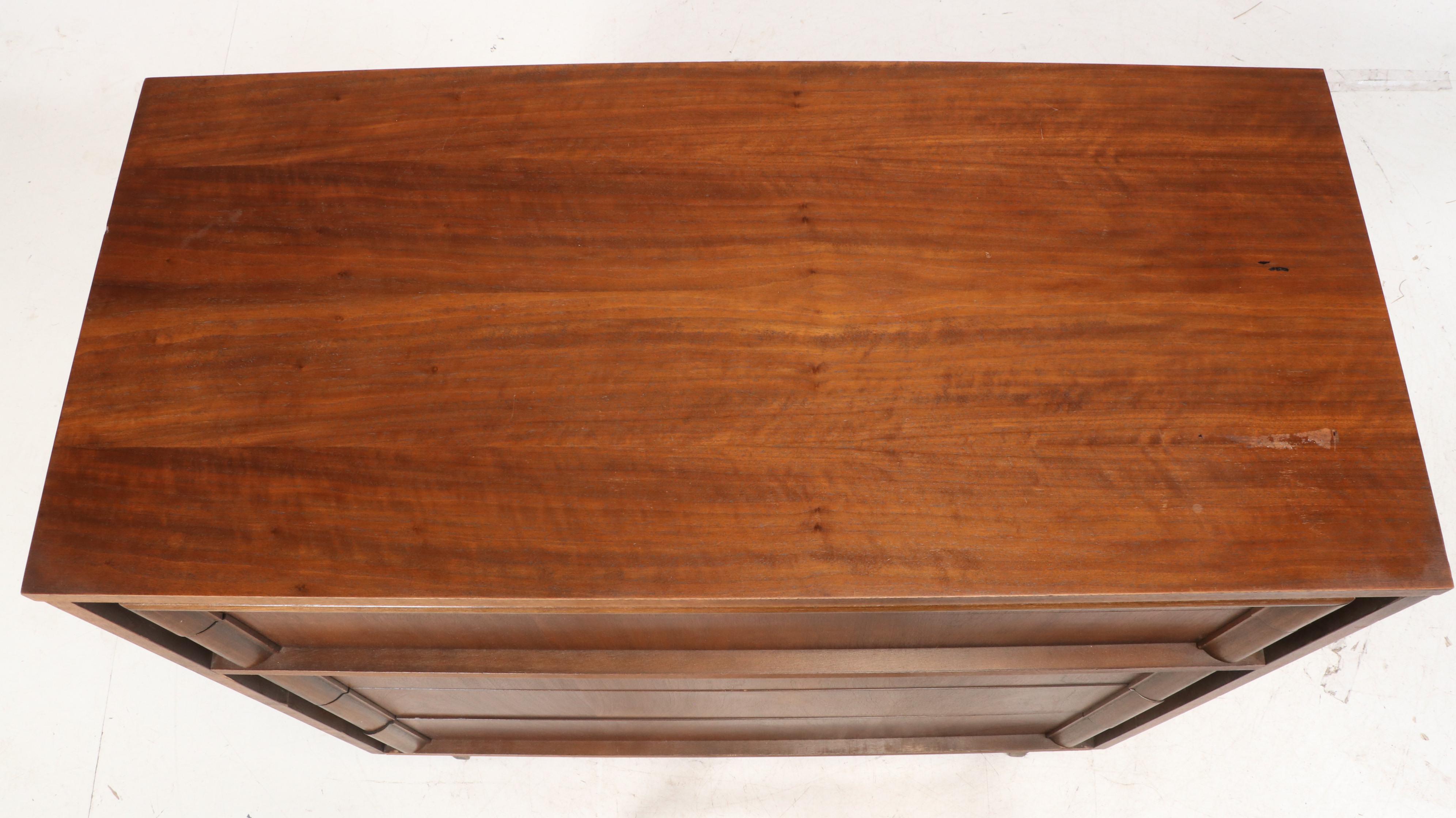 Basic-Witz Mid Century Modern Walnut Chest of Drawers