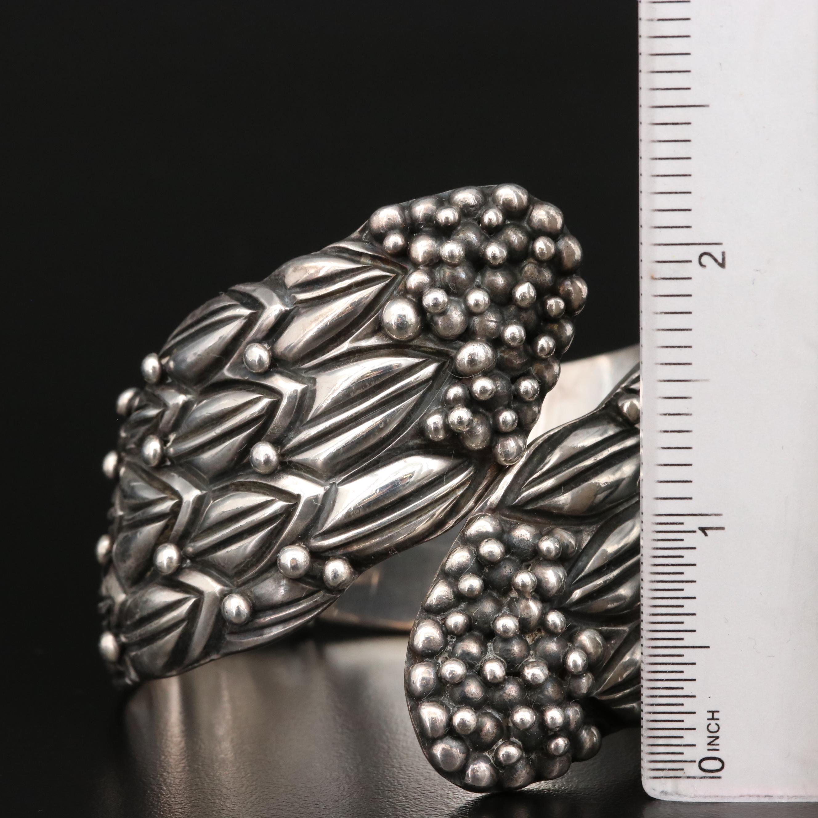 1950s Margot de Taxco "Cornflower" Clamper and Necklace