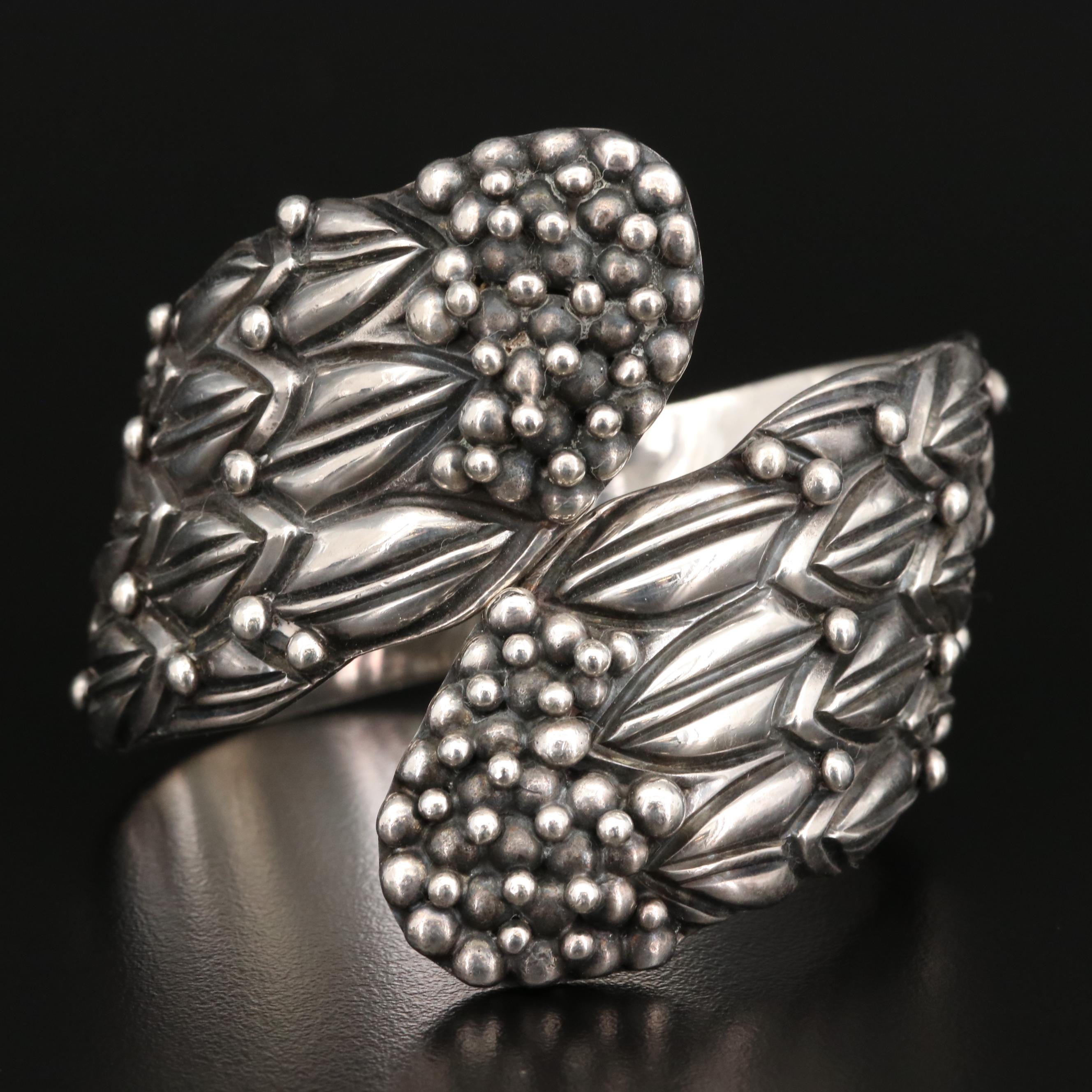 1950s Margot de Taxco "Cornflower" Clamper and Necklace