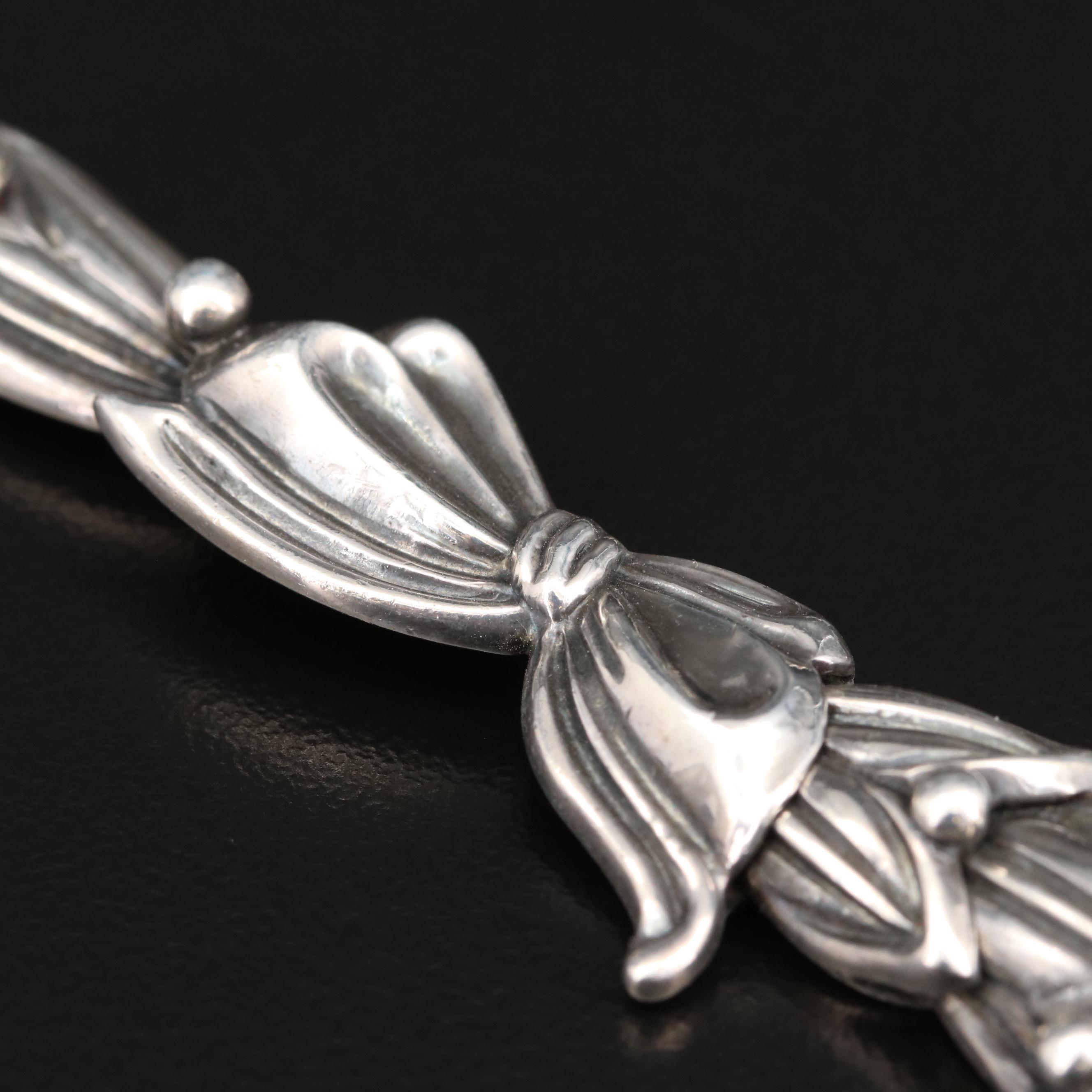 1950s Margot de Taxco "Cornflower" Clamper and Necklace