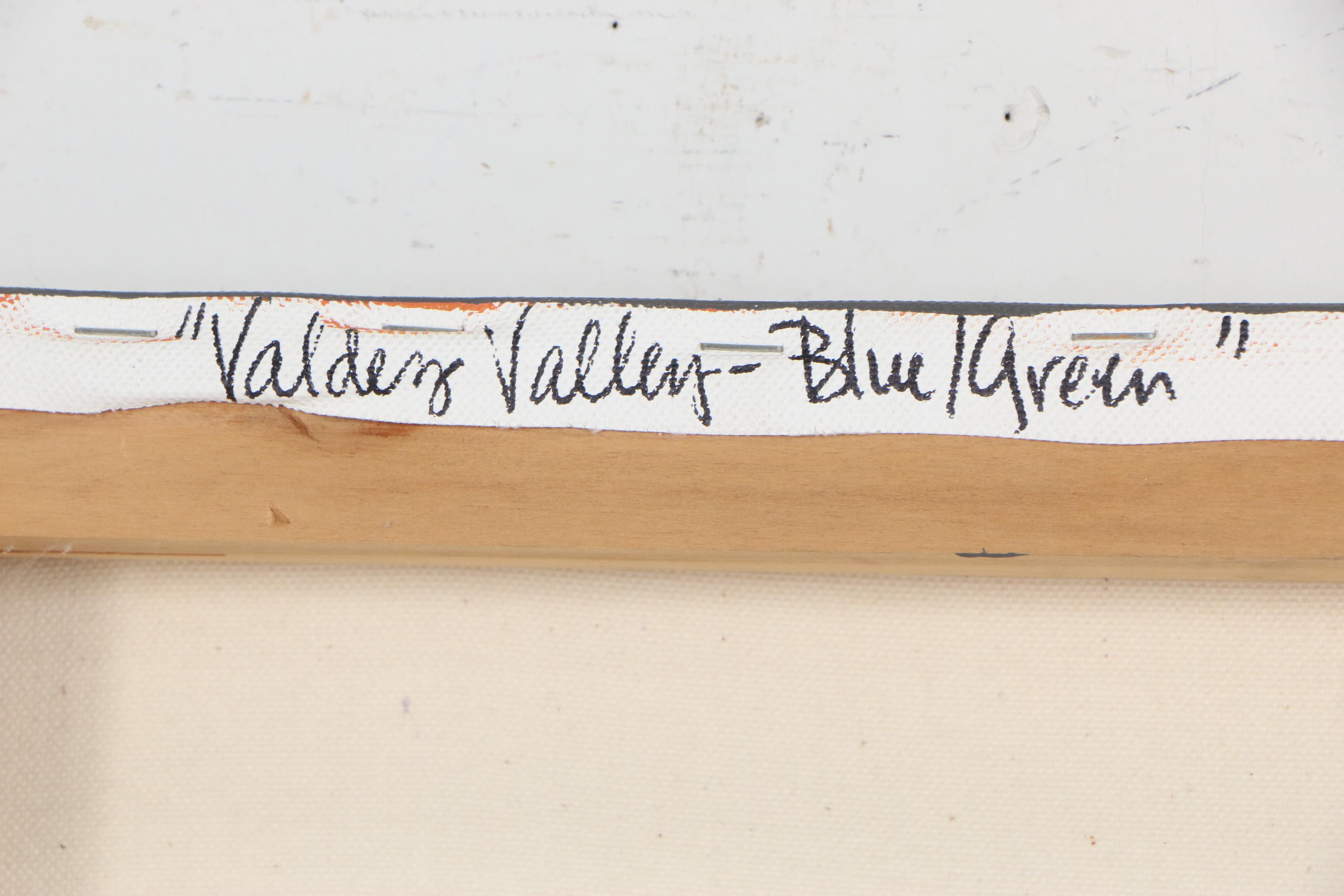 Annie O'Brien Gonzales Oil Painting "Valdez Valley - Blue/Green," 21st Century