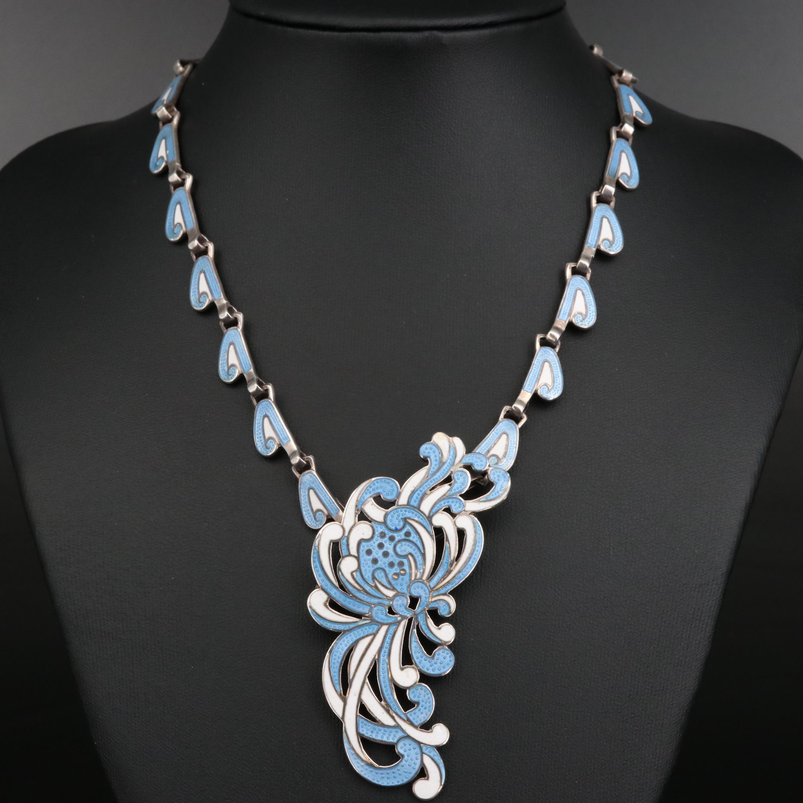 Margot de Taxco "Chrysanthemum" Convertible Necklace and Earrings