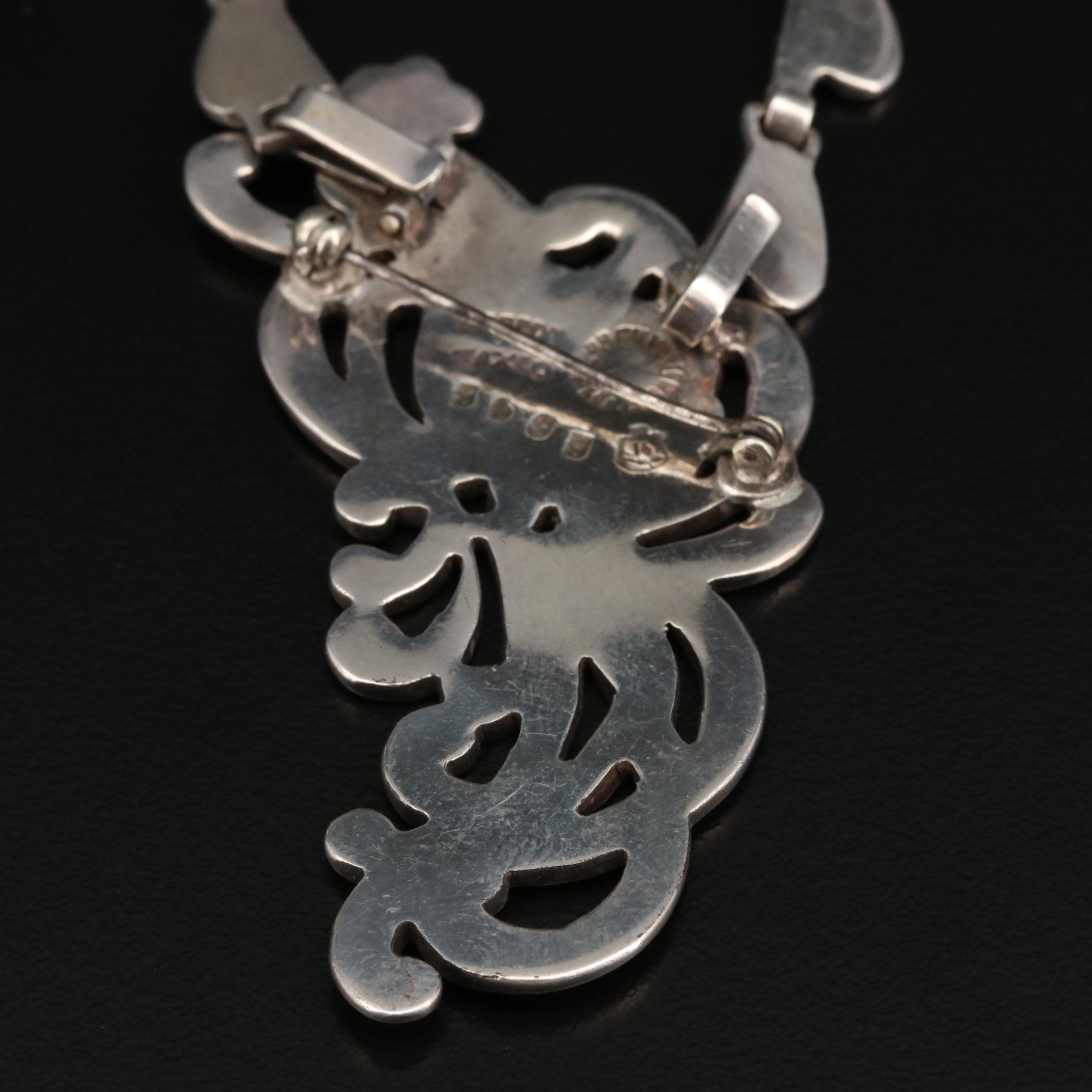 Margot de Taxco "Chrysanthemum" Convertible Necklace and Earrings