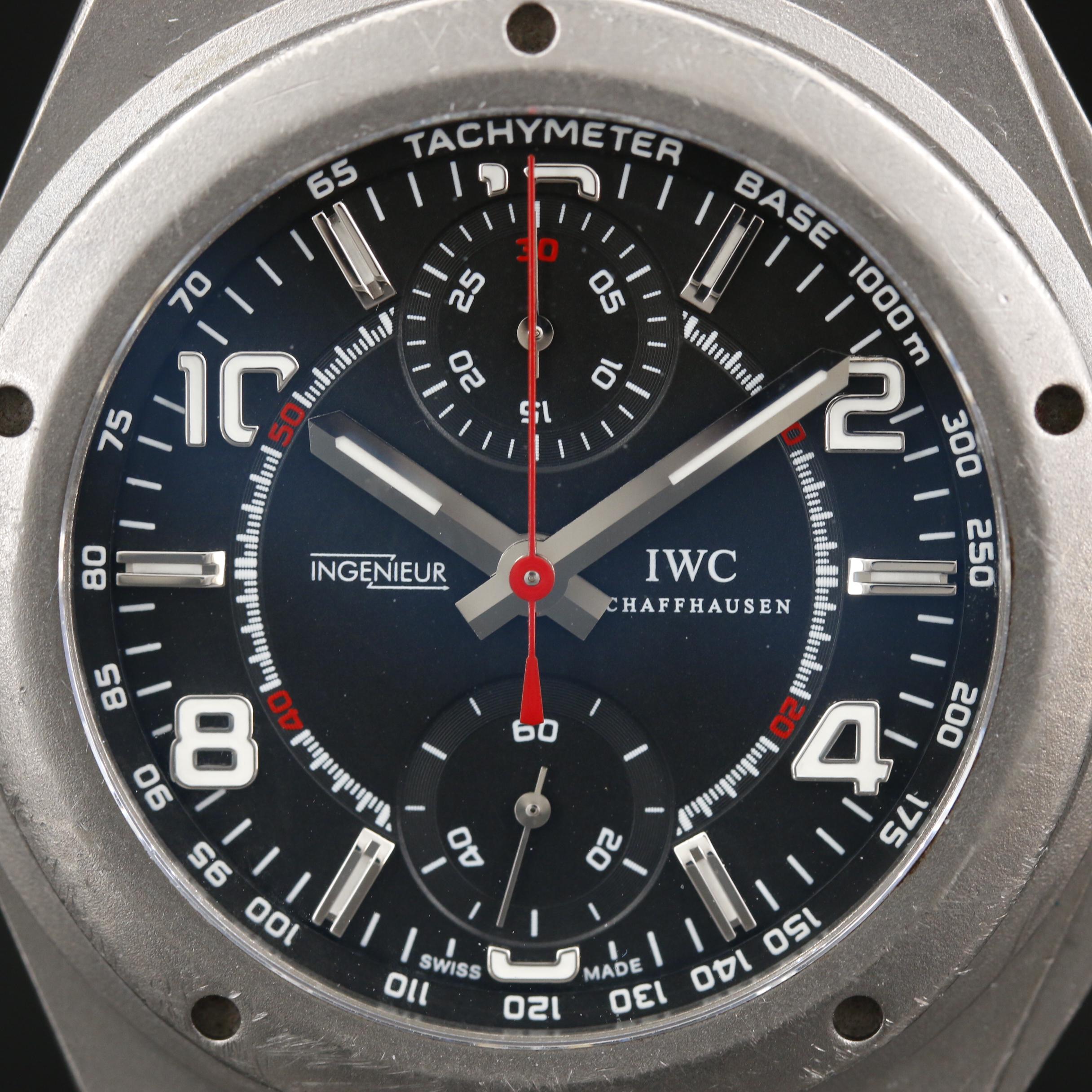 I.W.C. Ingenieur Titanium Automatic Chronograph Watch For Mercedes AMG