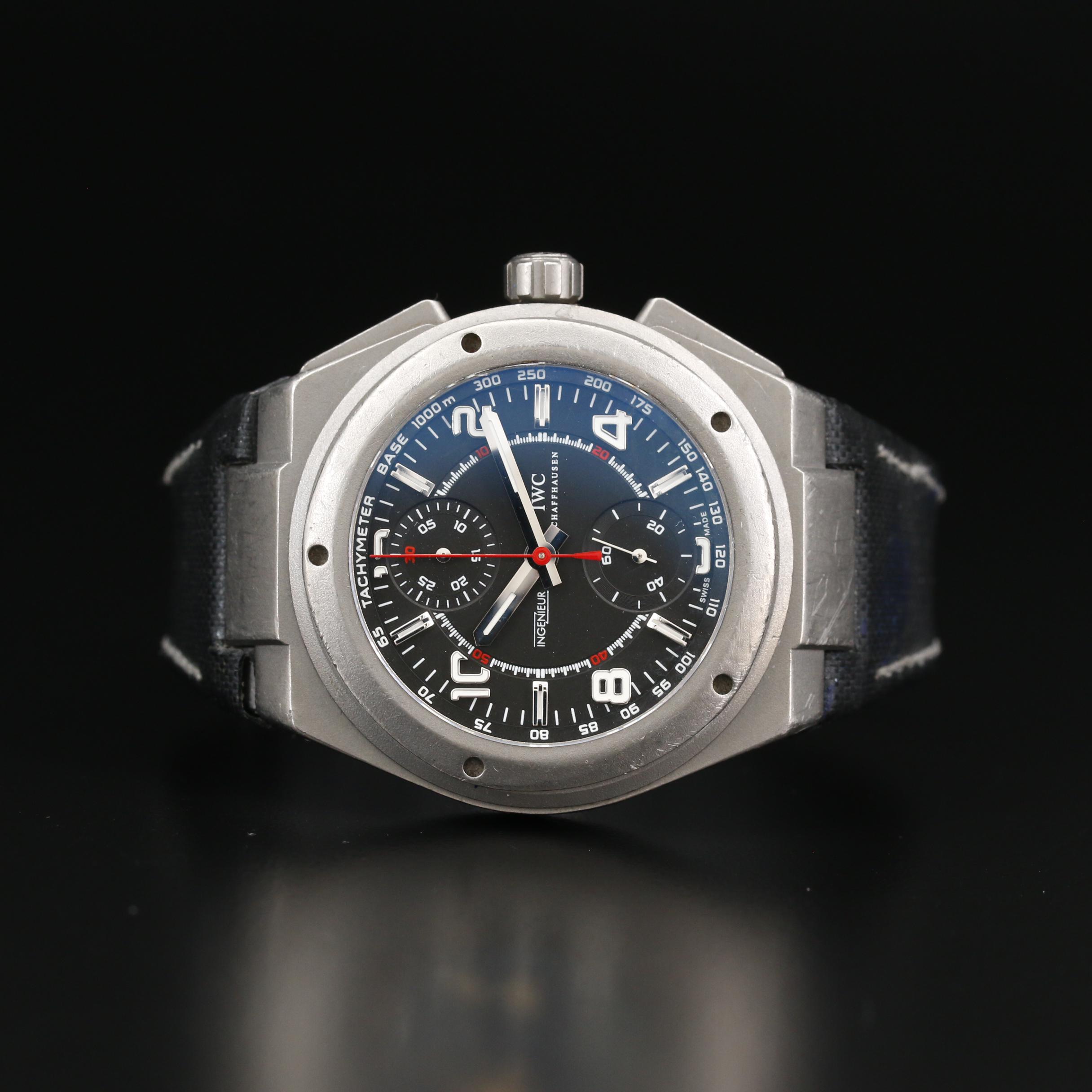 I.W.C. Ingenieur Titanium Automatic Chronograph Watch For Mercedes AMG