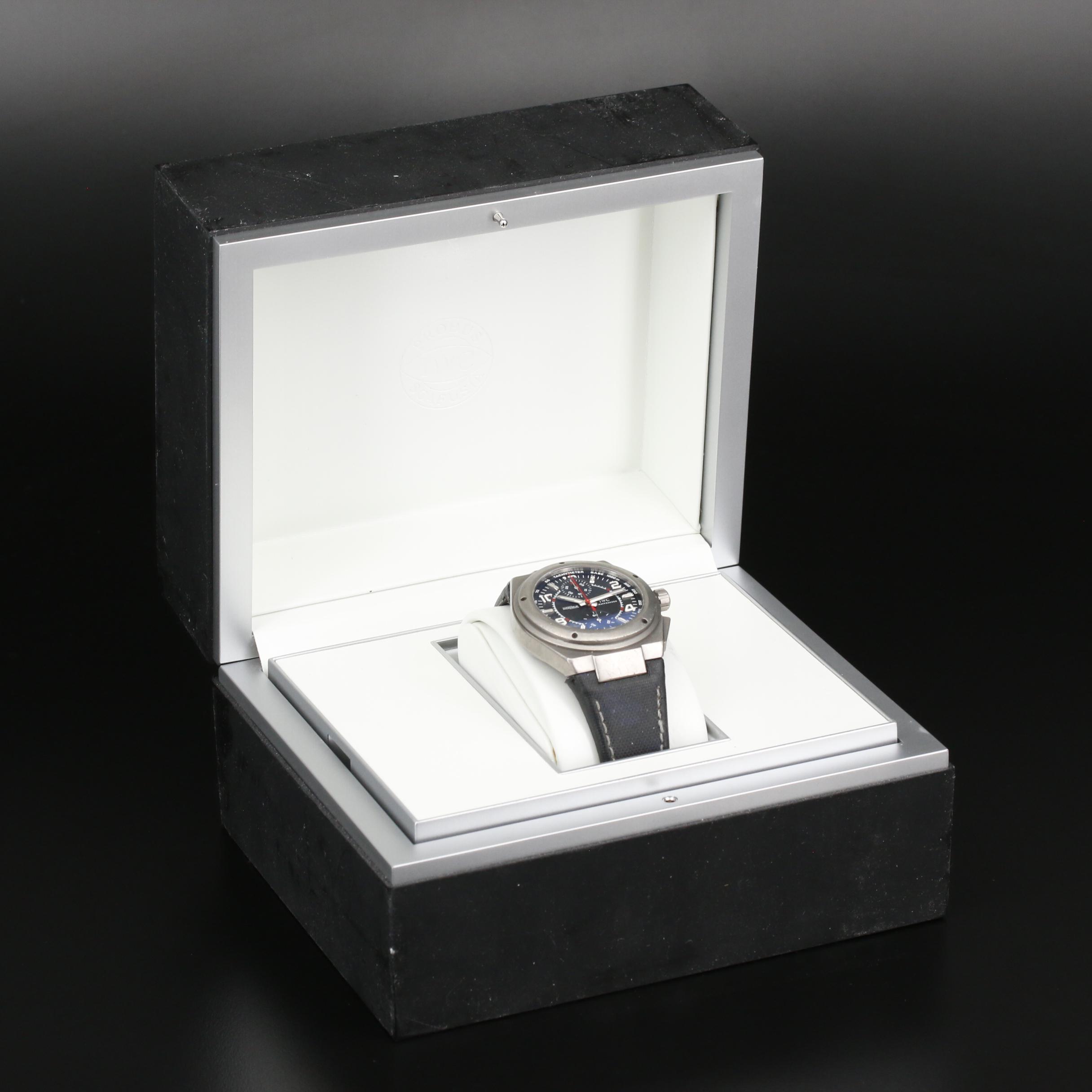 I.W.C. Ingenieur Titanium Automatic Chronograph Watch For Mercedes AMG