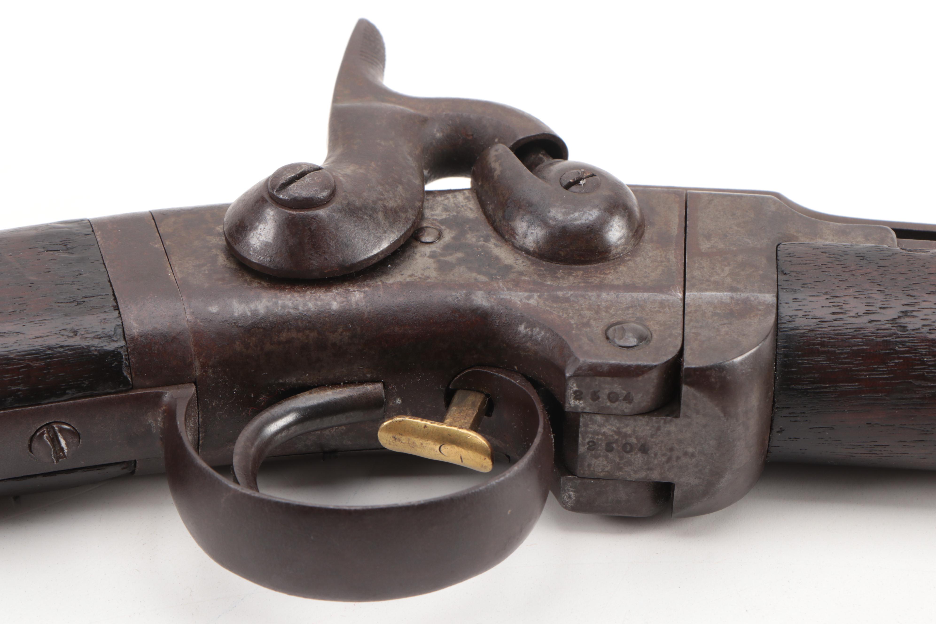 Smith M1857 Civil War U.S. Carbine Breech-Loader Rifle, SN 2504