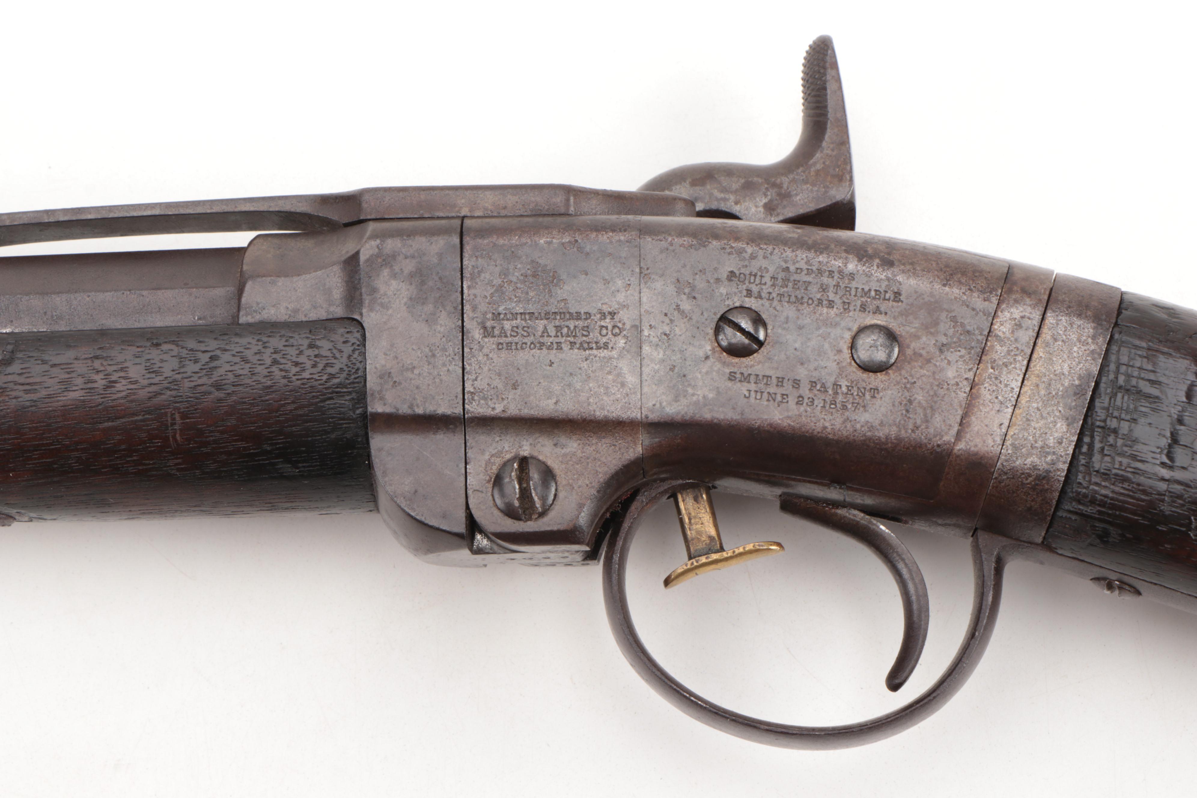 Smith M1857 Civil War U.S. Carbine Breech-Loader Rifle, SN 2504