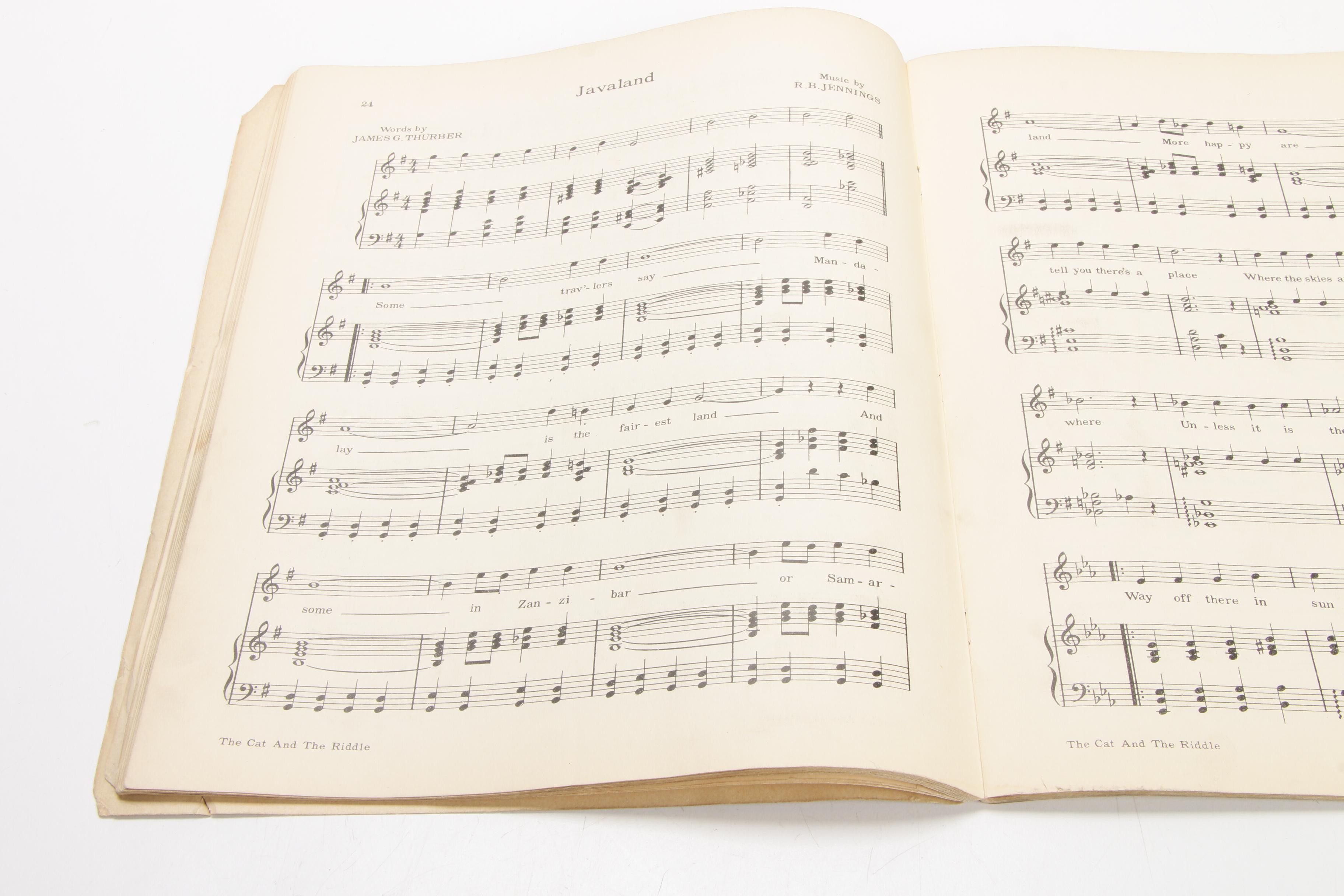 Ohio State University "The Cat and the Riddle" Musical Program, 1924