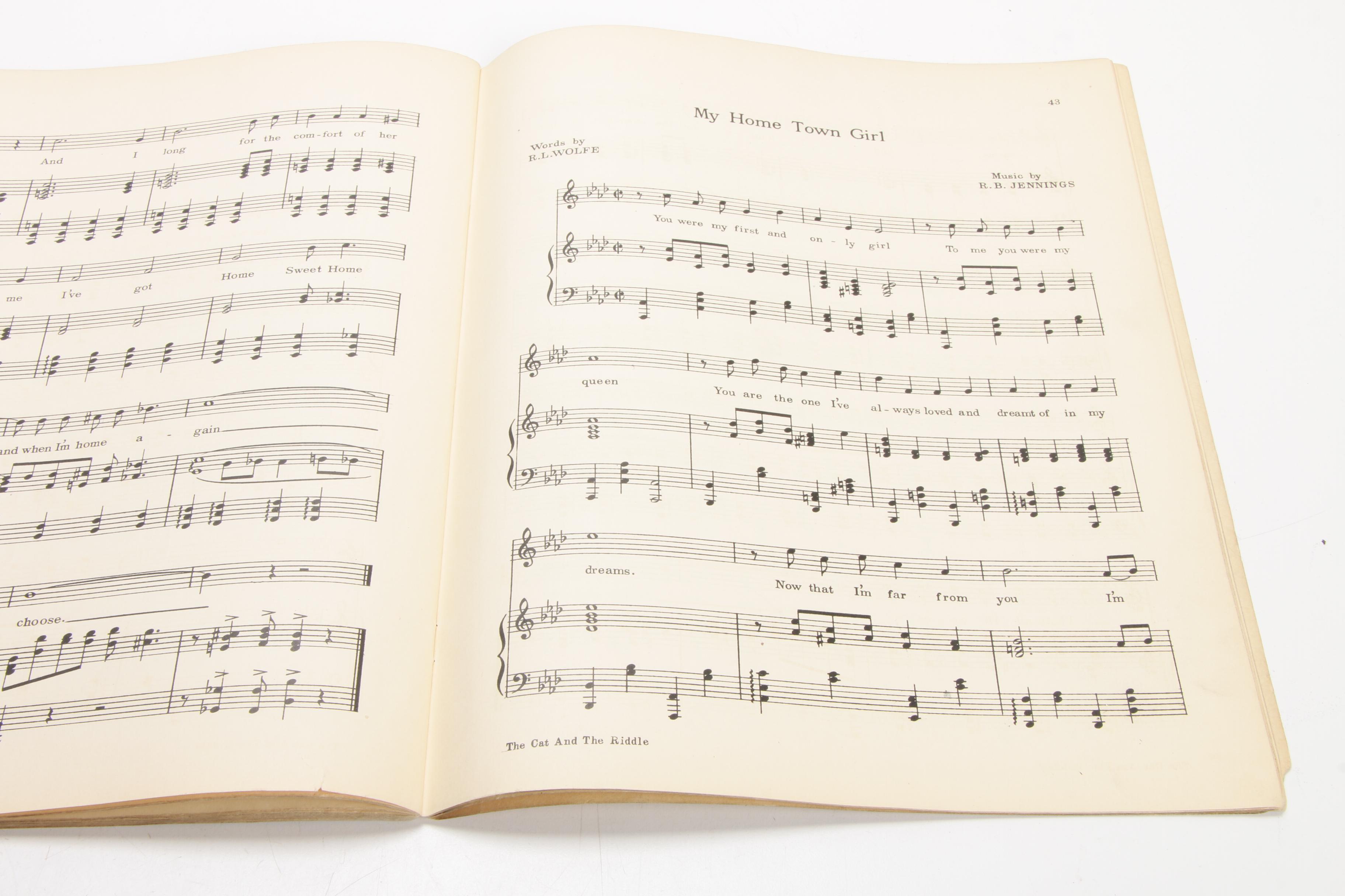 Ohio State University "The Cat and the Riddle" Musical Program, 1924