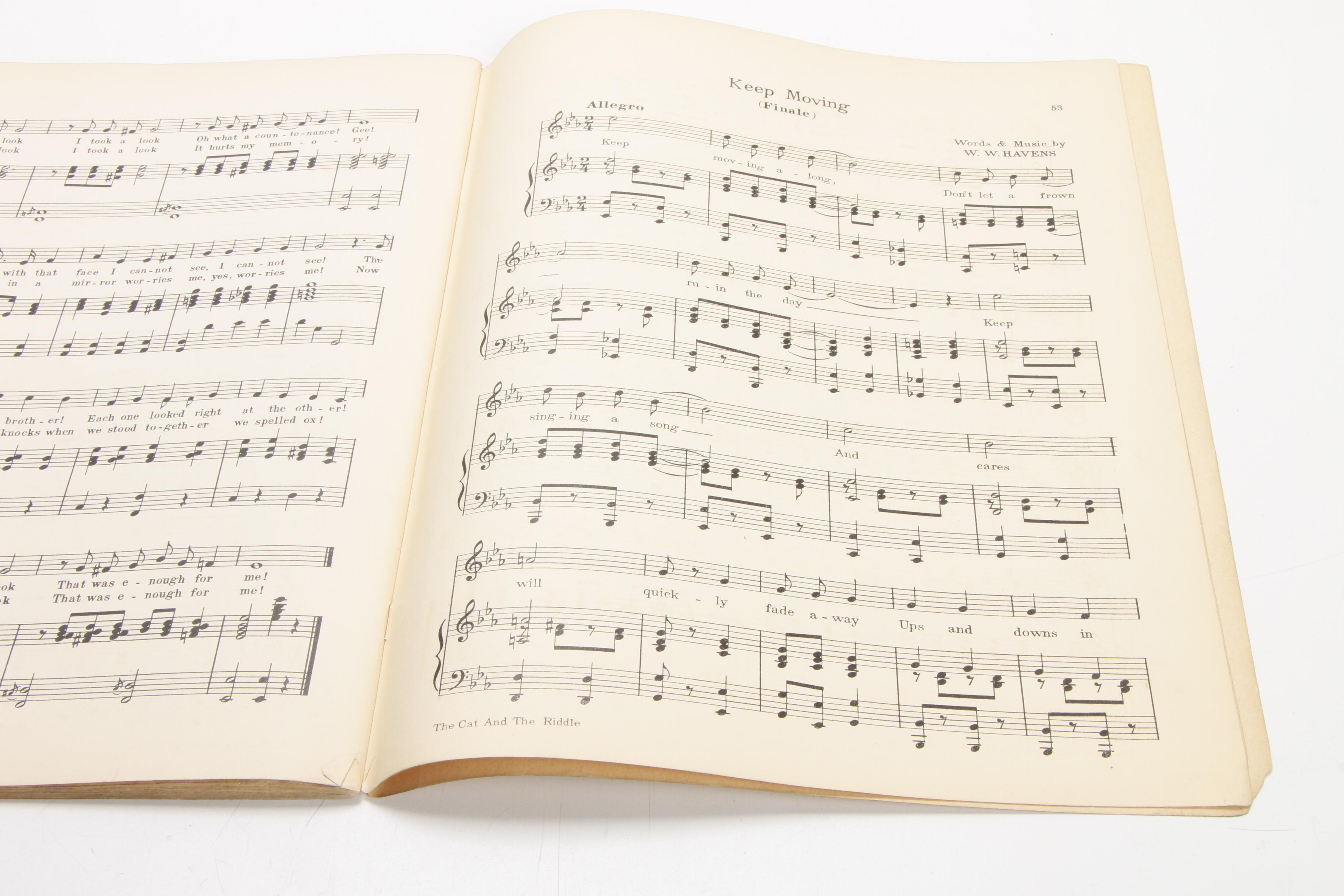 Ohio State University "The Cat and the Riddle" Musical Program, 1924