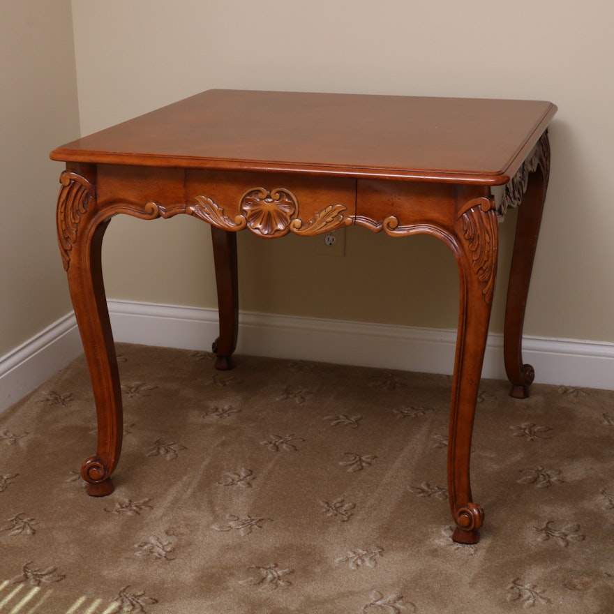 Louis XV Style Parquetry Game Table, 20th Century