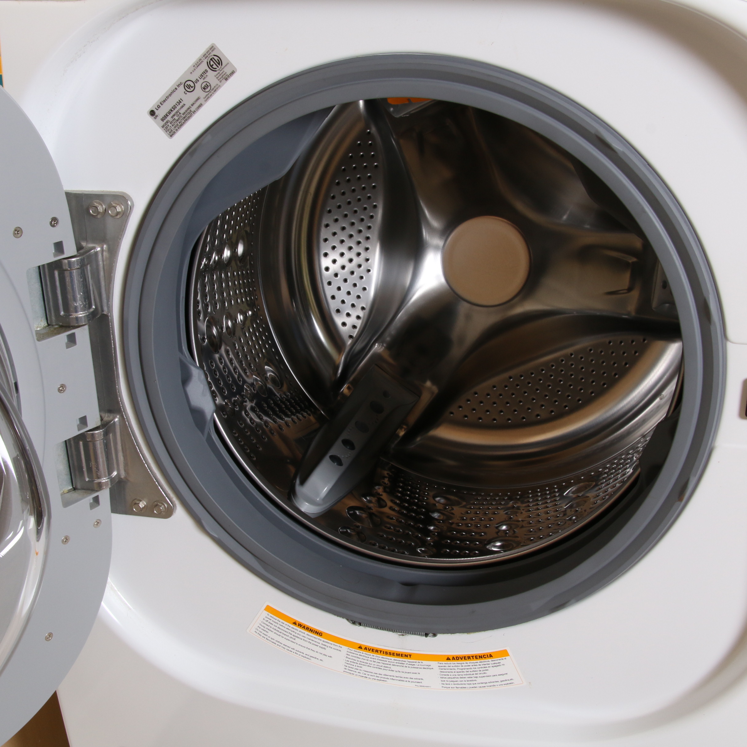 LG True Steam Front Load Washer with Drawer Stand