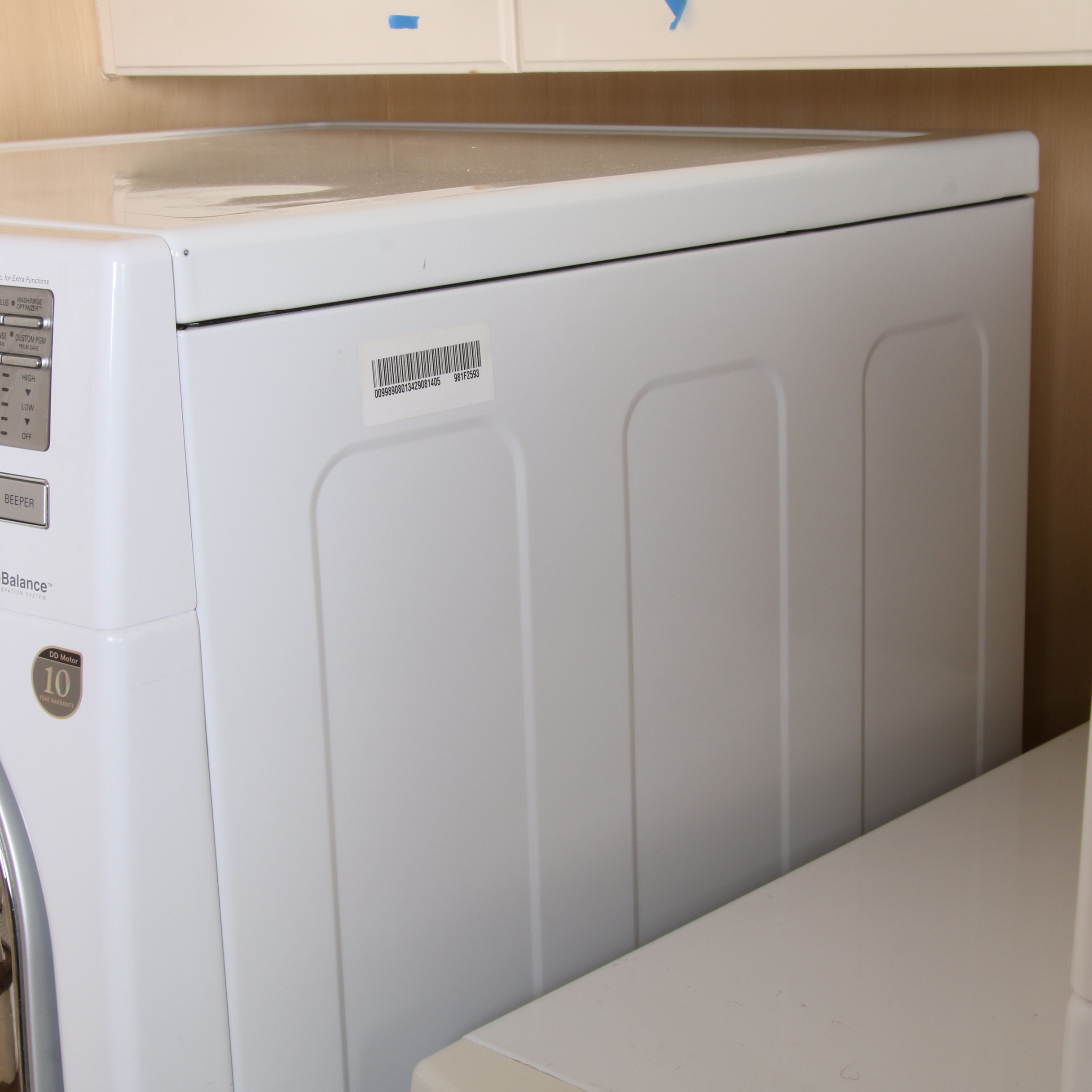 LG True Steam Front Load Washer with Drawer Stand